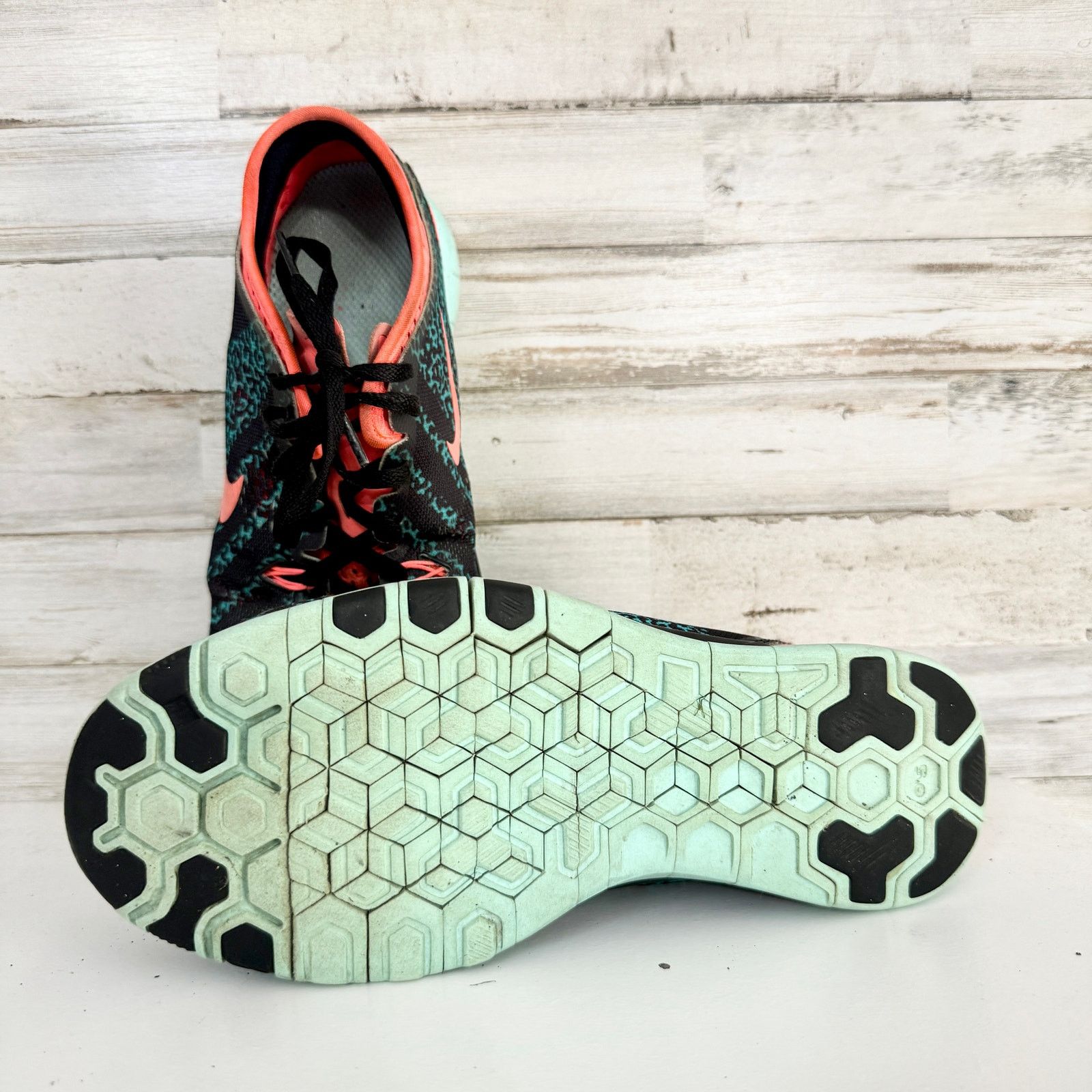 Nike Nike Free 5.0 TR Fir 5 Black/Orange/Teal Running Shoe 8.5 Size US 8.5 / IT 38.5 - 2 Thumbnail