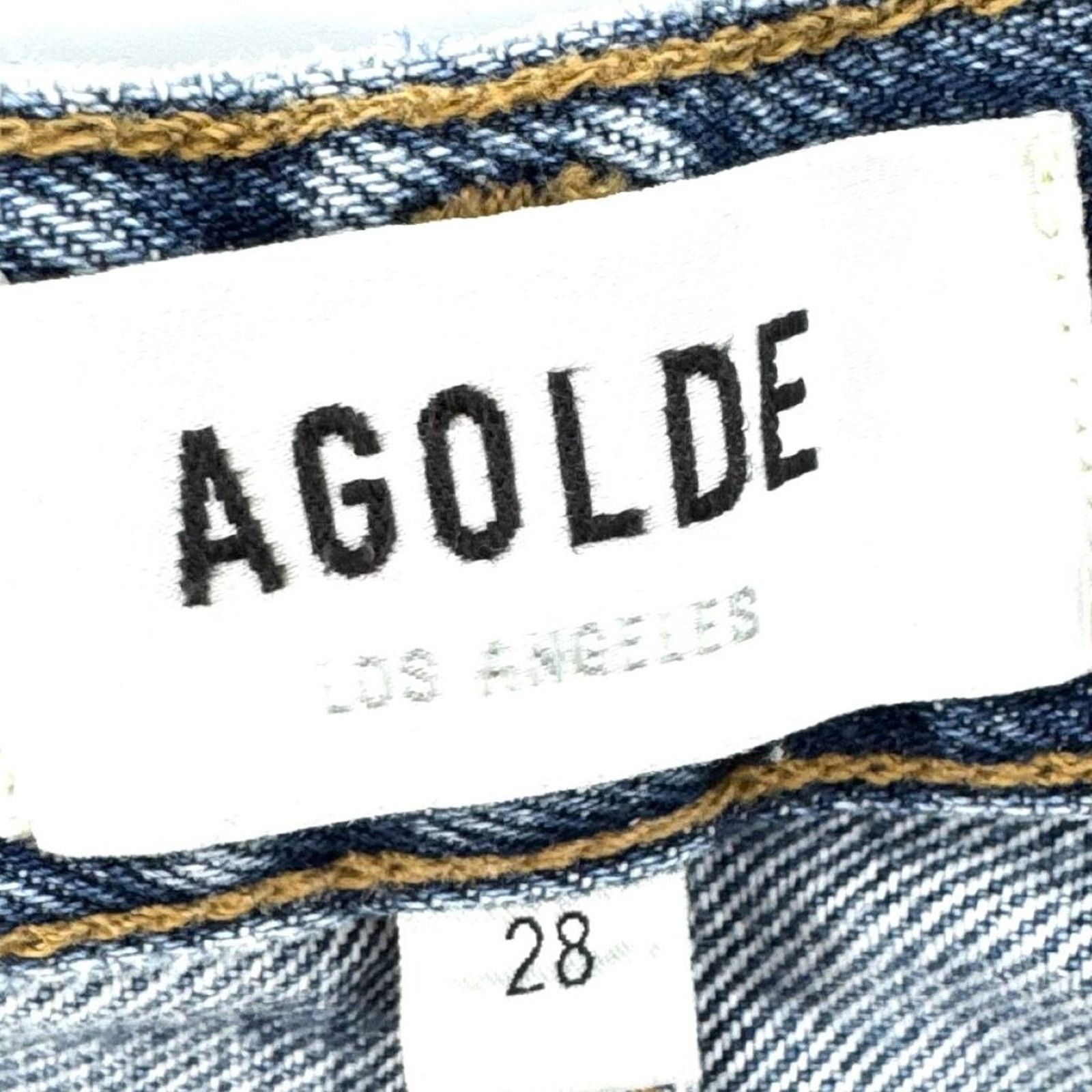 Agolde Agolde Lana Relaxed Straight Denim Jeans Raw Hem Size 28 Size 28" / US 6 / IT 42 - 10 Thumbnail