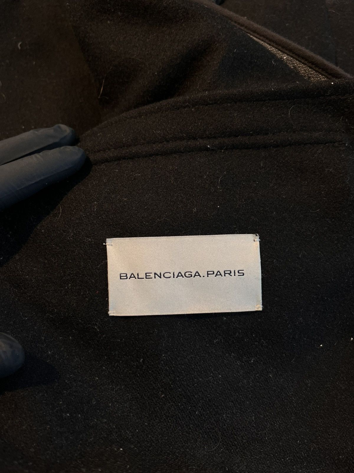 Balenciaga Balenciaga Paris Hooded Wool Panel Jacket (Ghesquière Era) Size US L / EU 52-54 / 3 - 3 Thumbnail