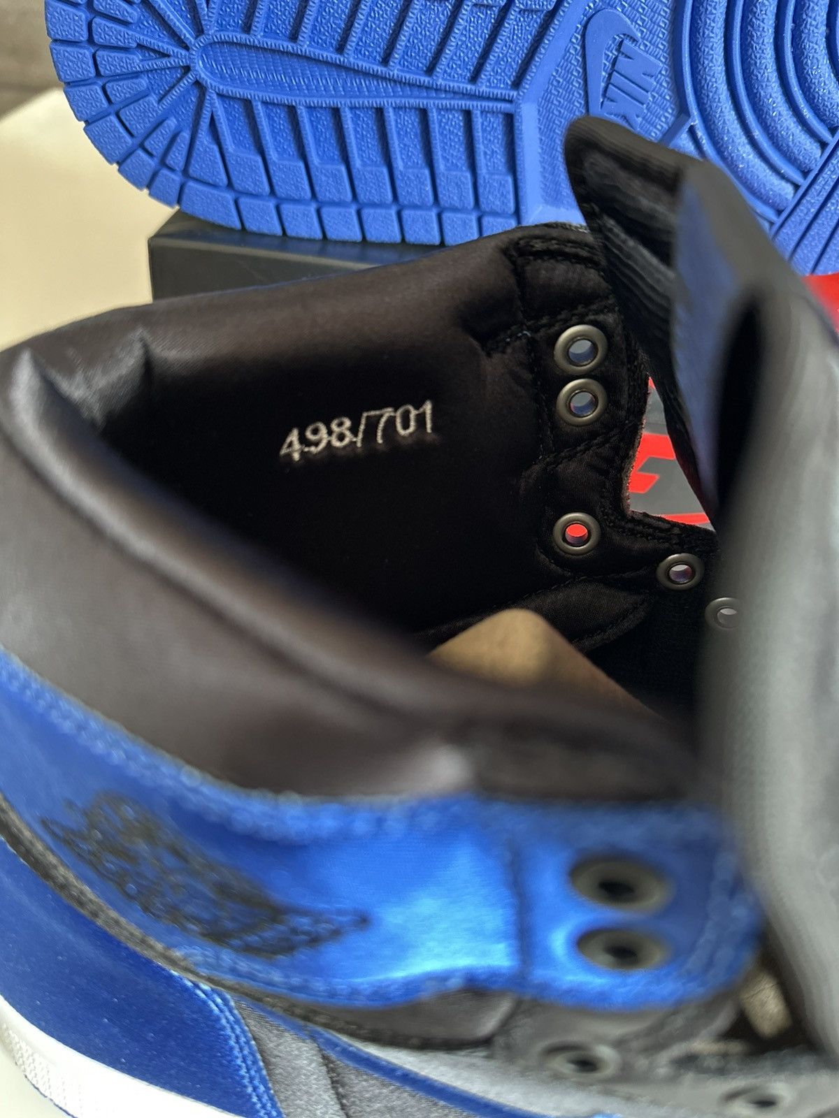 Jordan Brand Jordan 1 Retro High Satin Royal (Numbered to 701) Size US 11 / EU 44 - 8 Thumbnail