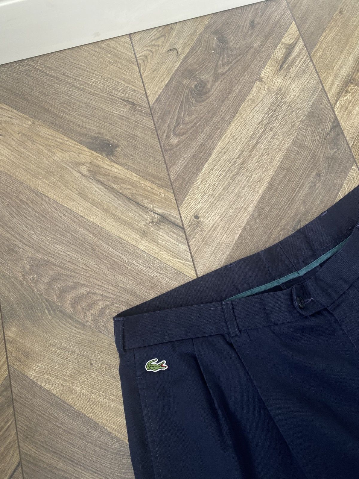 Designer × Lacoste × Vintage Vintage Lacoste Chemise 90s navy classic shorts Size US 35 - 5 Thumbnail