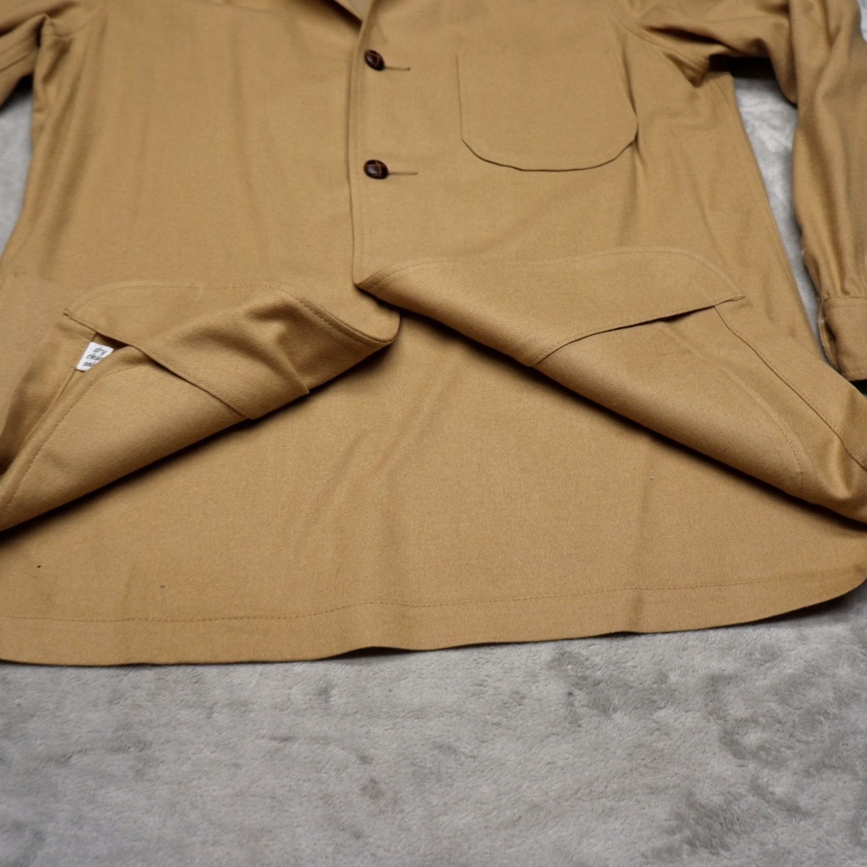 Pendleton VINTAGE Pendleton Wool Blazer Mens Medium Beige Classic Button USA Made 80s Size 42R - 4 Thumbnail