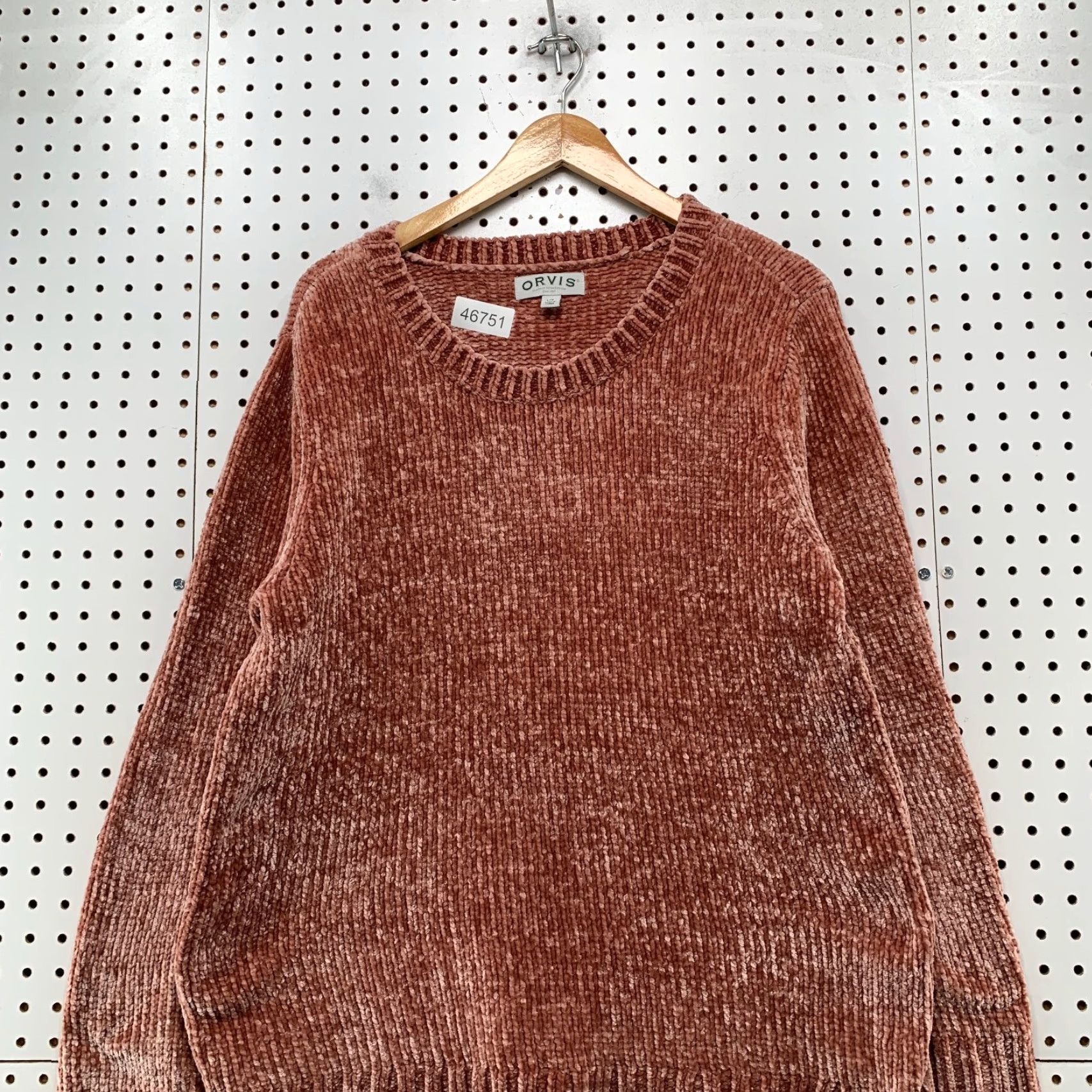 Orvis Orvis Sweater Large Rose Pink Chenille Chunky Knit Soft Plush Crew Oversized Size L / US 10 / IT 46 - 5 Thumbnail