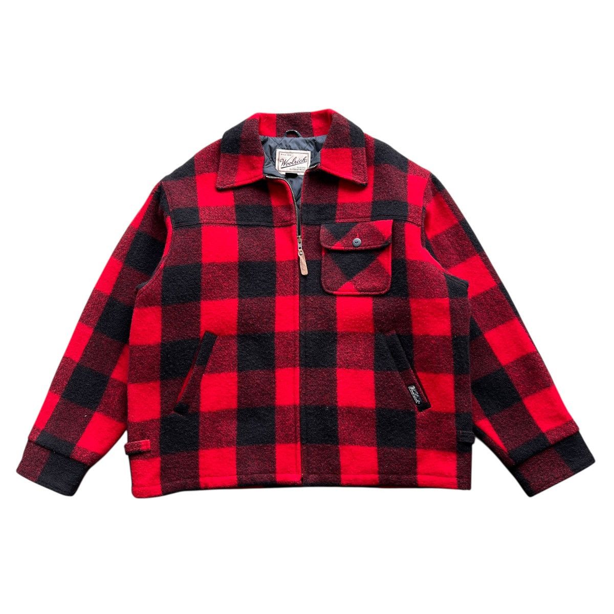 Woolrich Woolen Mills Vintage Woolrich red black buffalo-plaid wool jacket quilted Size US L / EU 52-54 / 3 - 4 Thumbnail