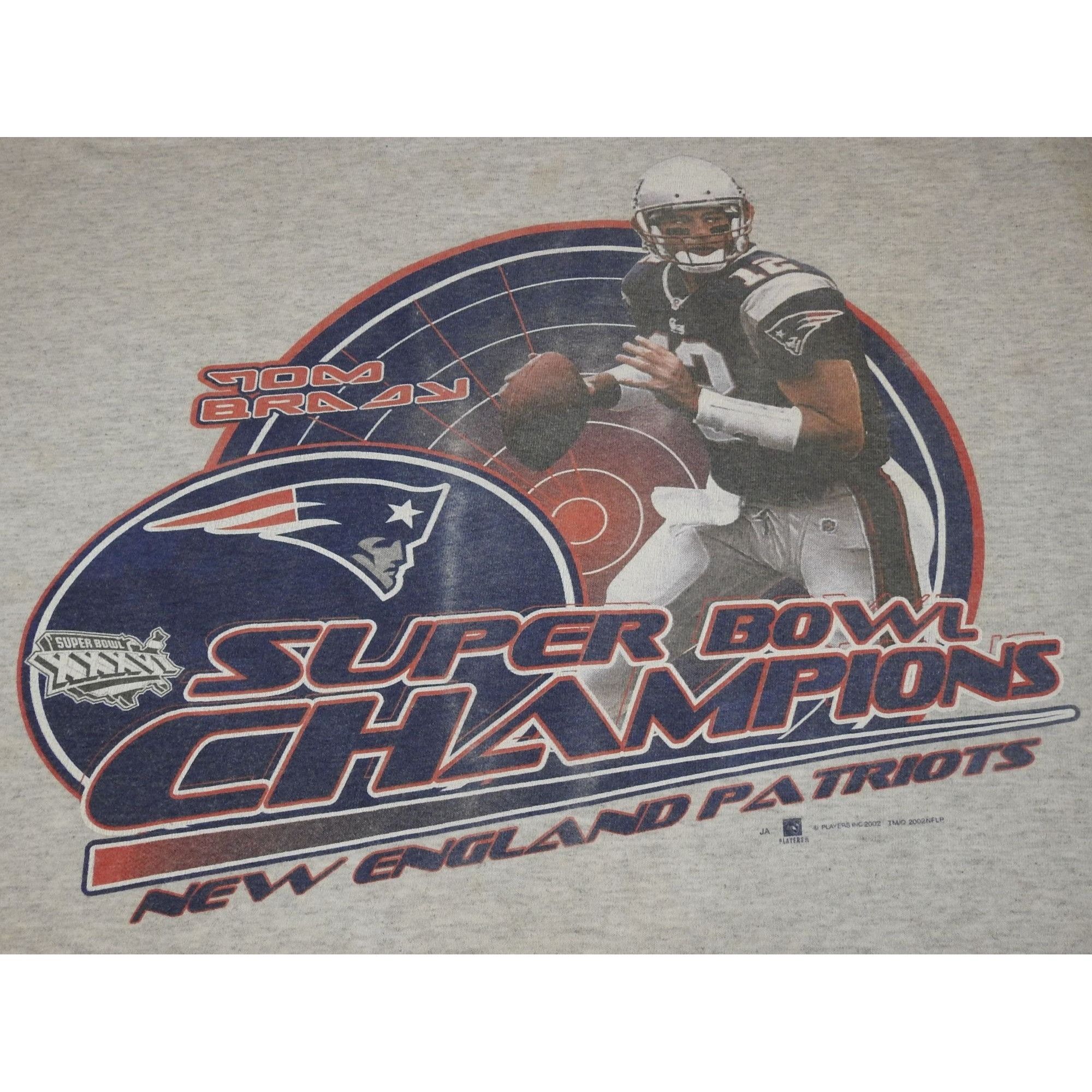 Anvil Vintage 2002 Tom Brady XXXVI Superbowl Champs T-shirt Size Size US XL / EU 56 / 4 - 2 Thumbnail