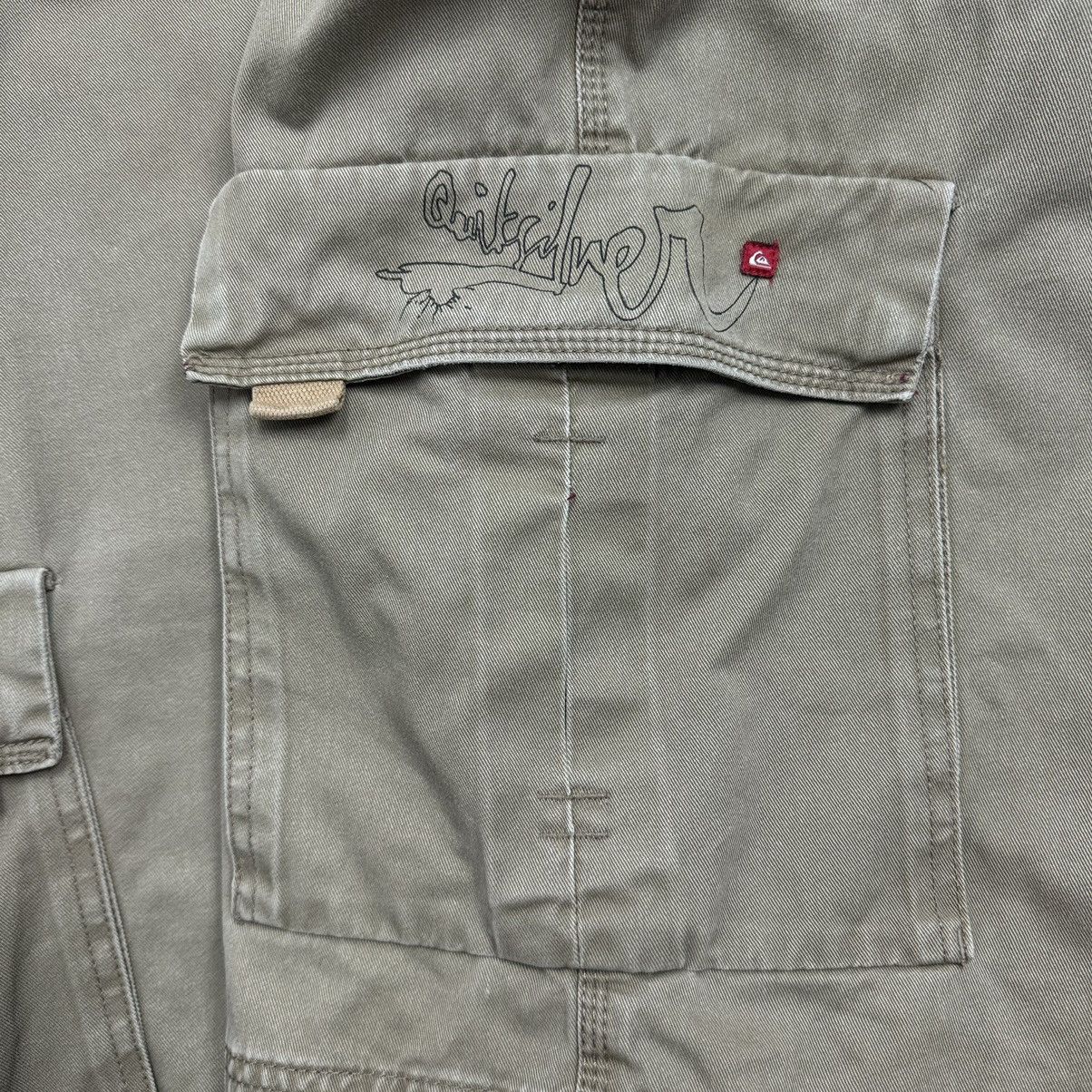 Quiksilver Crazy Vintage 90s Quiksilver Baggy Cargo Utility Shorts Size US 36 / EU 52 - 8 Thumbnail