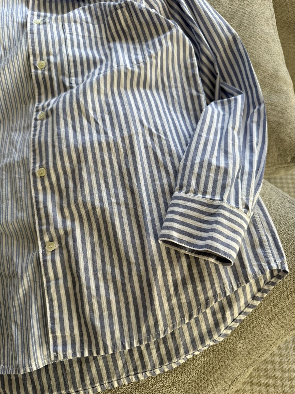 Wood Wood Wood Wood Stripe Button Up Shirt size S-M Size US S / EU 44-46 / 1 - 5 Thumbnail