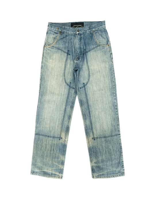 Southpole Baggy Jeans Phat Farm Wide Leg Jeans Y2k Jnco Streetwear ...