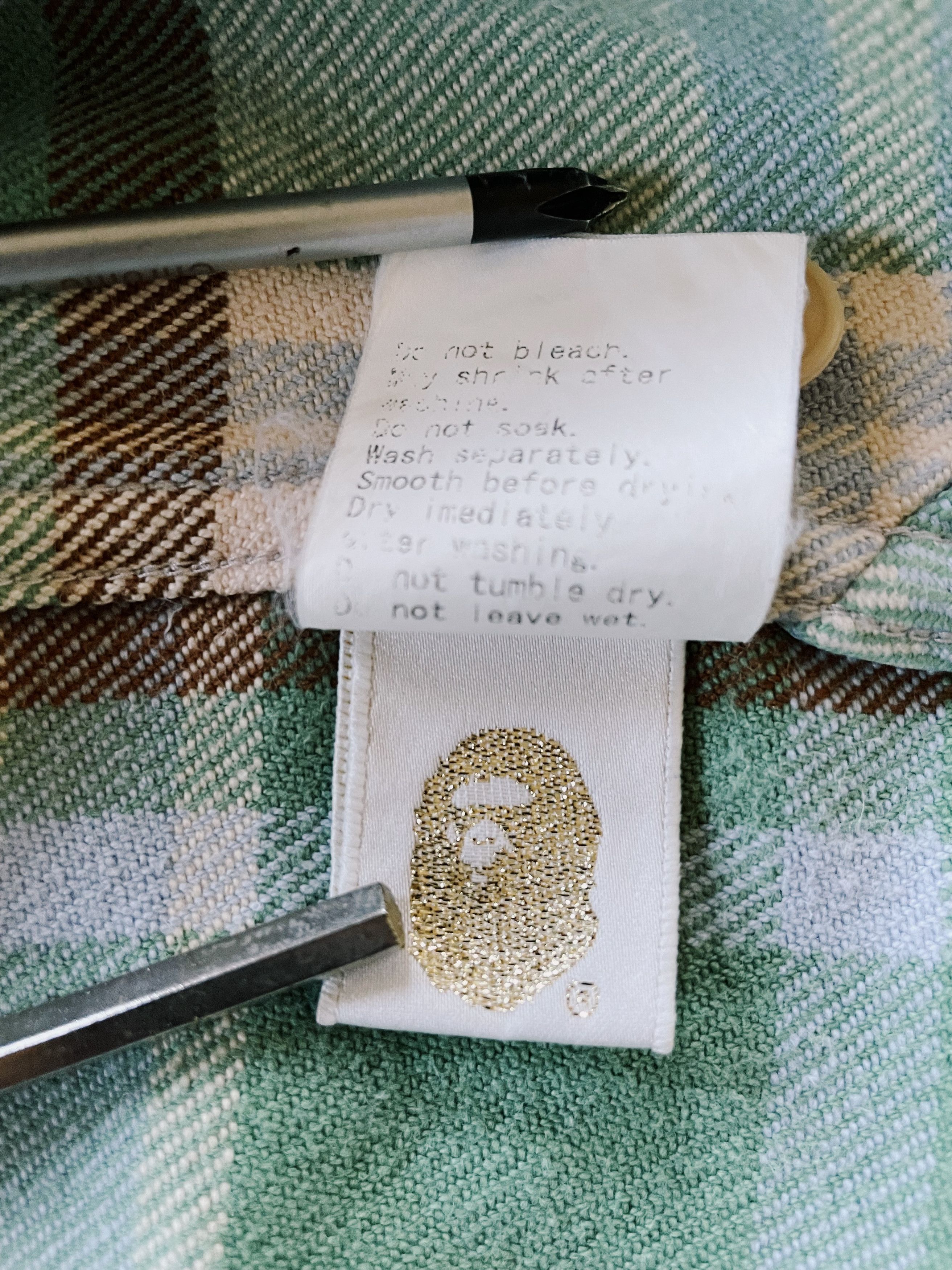 Bape Bape A Bathing Ape Check Plaid Flannel Shirt Size US M / EU 48-50 / 2 - 5 Thumbnail