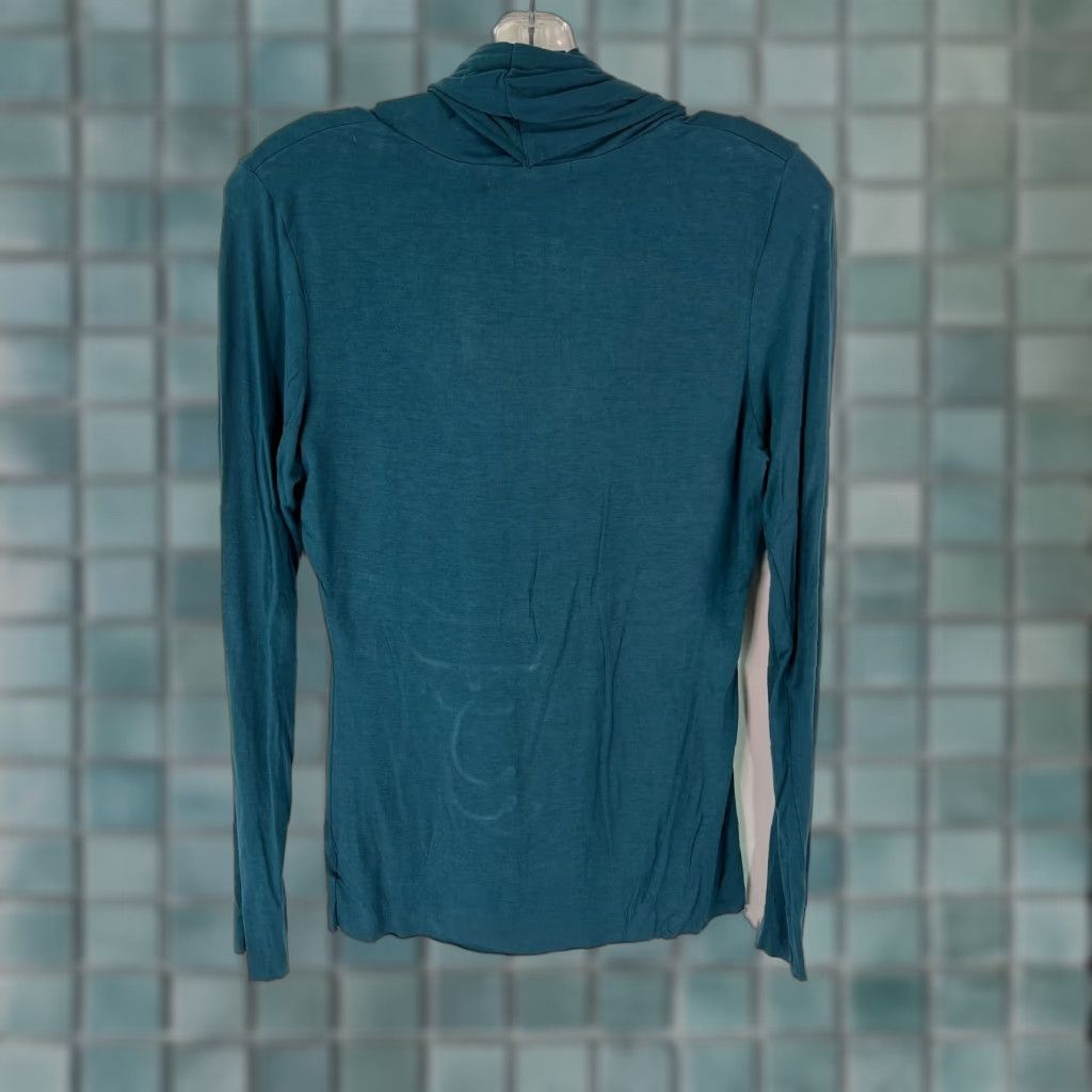 Old Navy Old Navy Womens Long Sleeves Cowl Neck Perfect Teal Blue Pullover Blouse Size M Size M / US 6-8 / IT 42-44 - 1 Thumbnail