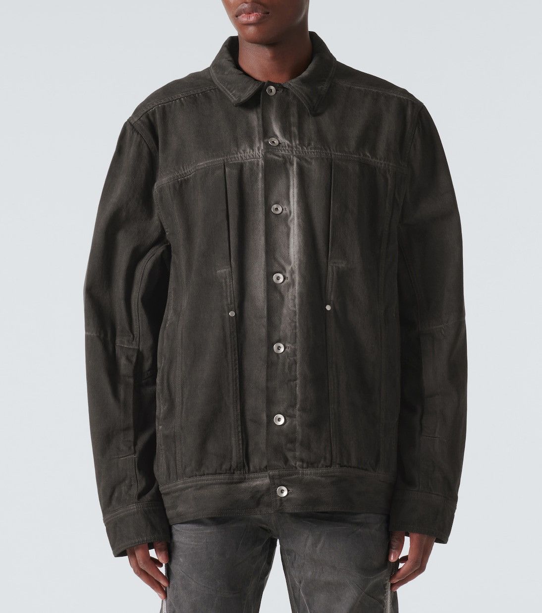 Rick Owens 🔥$3K VALUE🔥Lido Jumbo Workwear Denim Jacket Size US S / EU 44-46 / 1 - 3 Thumbnail