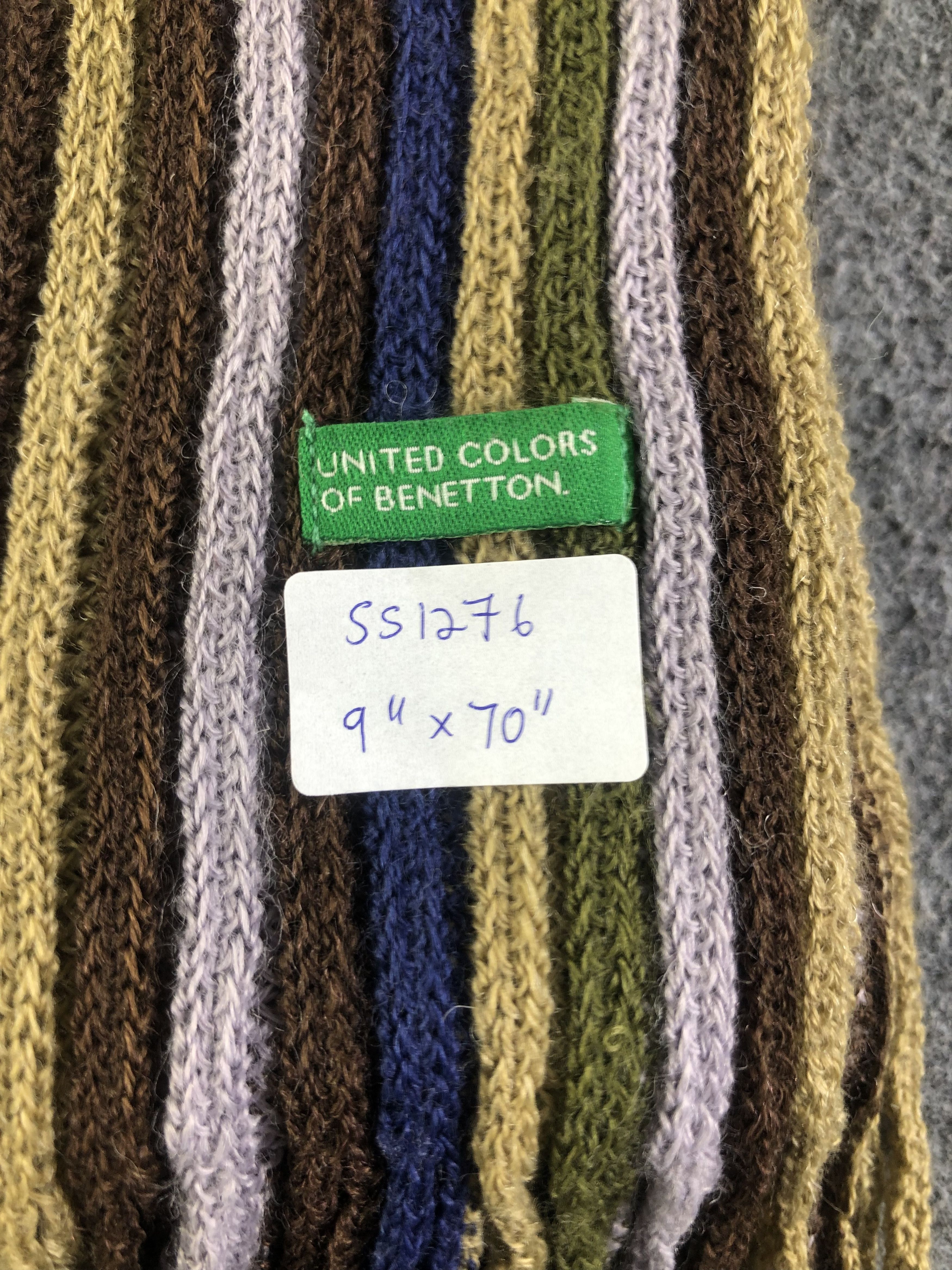Benetton United Colors Of Benetton Scarf / Muffler / Neckwear SS1276 Size ONE SIZE - 7 Thumbnail