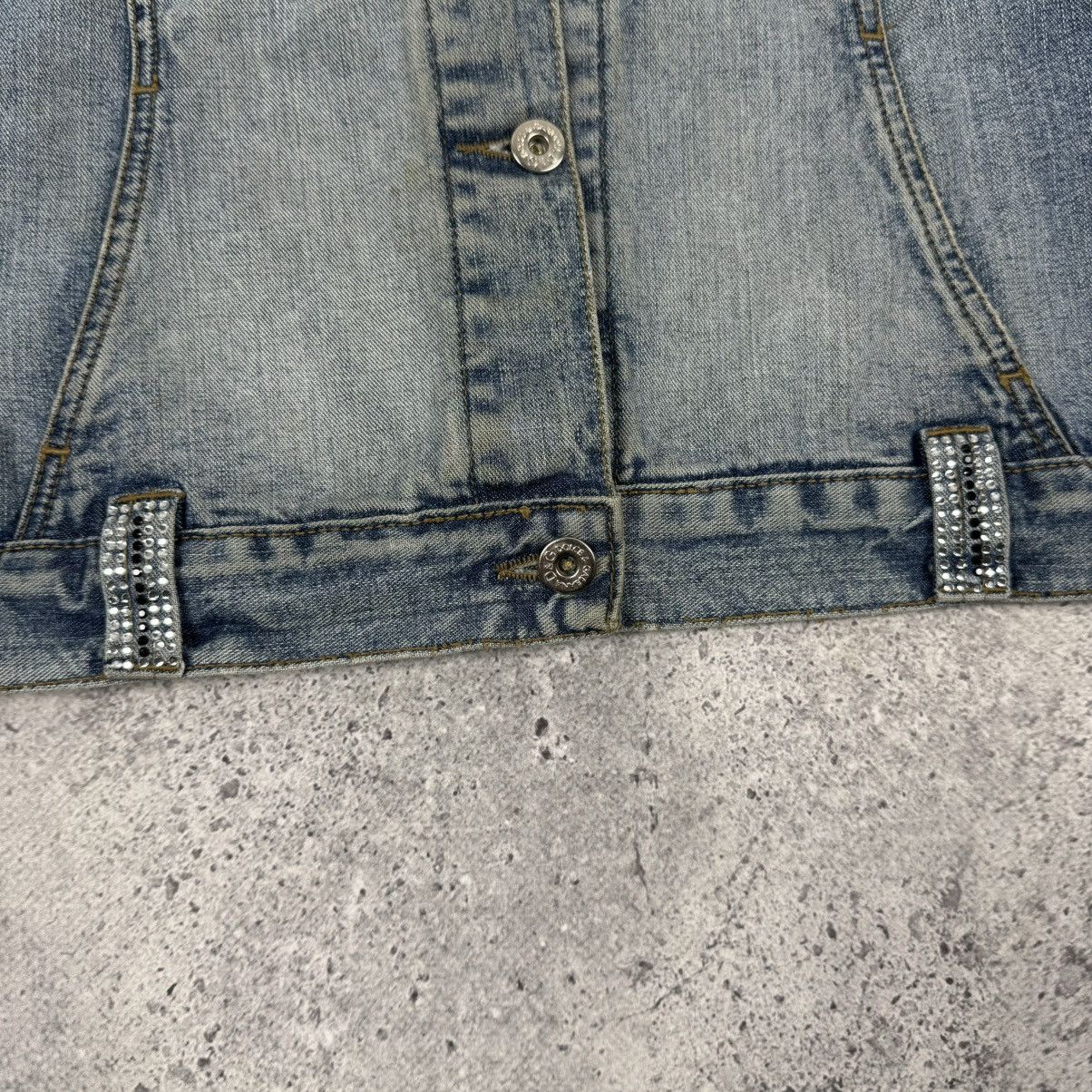 Dolce & Gabbana × Vintage Vintage Dolce & Gabbana Y2K Big Logo Washed Denim Jacket Size M / US 6-8 / IT 42-44 - 6 Thumbnail