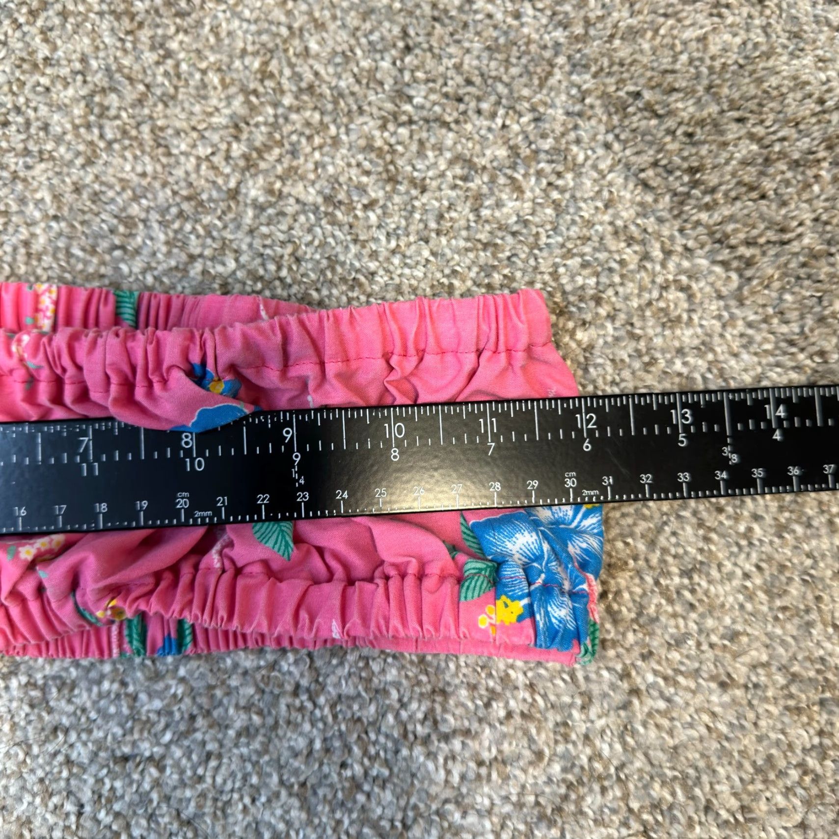 Vintage VINTAGE Bikini Swimsuit XS Pink Floral Cotton Strapless Retro Mod Handmade Size ONE SIZE - 3 Thumbnail