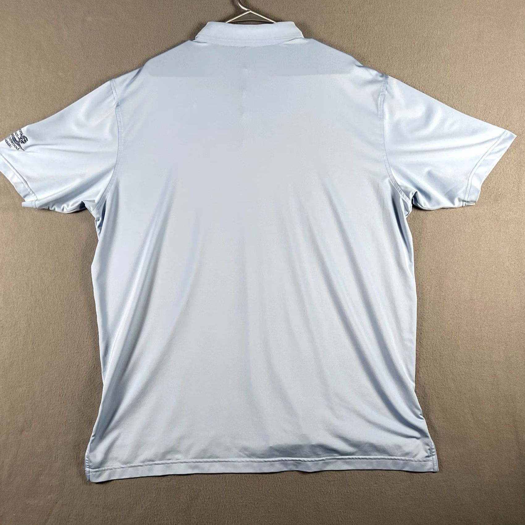 Peter Millar Peter Millar Summer Comfort Polo Shirt XL Blue Champions Run Cottonwood Logo Embroidered Short Sleeve Polo Men Regular Fit Sports Golf Shirt Size US XL / EU 56 / 4 - 3 Thumbnail
