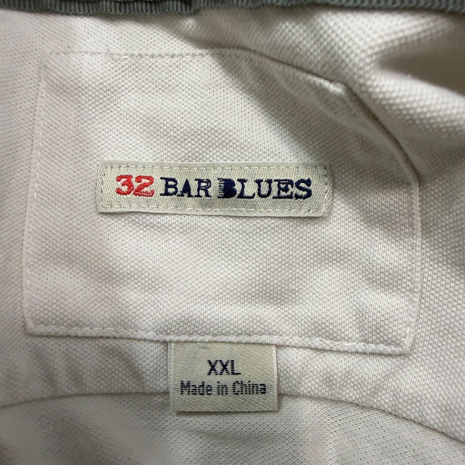 Vintage 32 Bar Blues Button Up Shirt Men's 2XL XXL Off White Solid Size US XXL / EU 58 / 5 - 5 Thumbnail