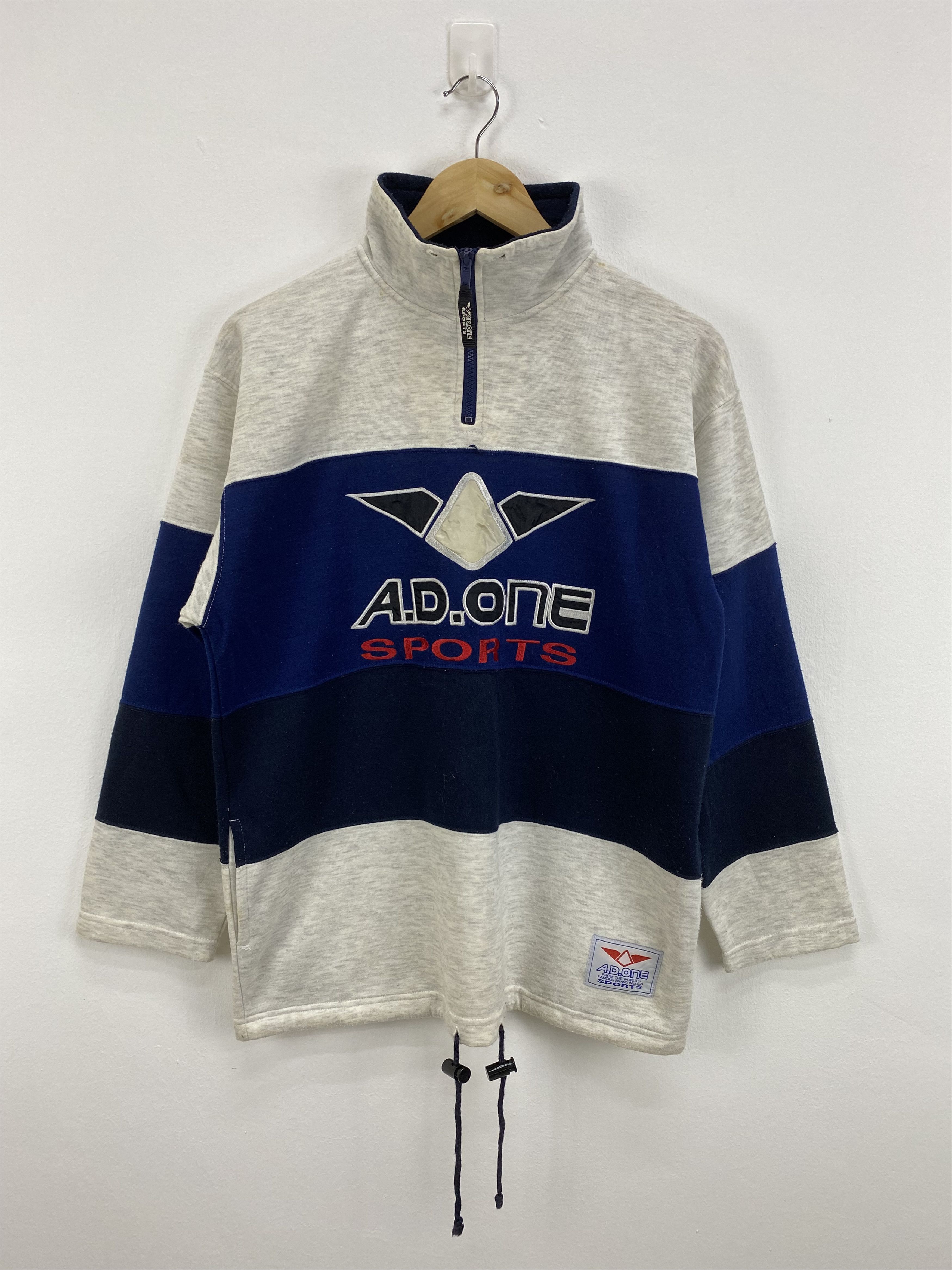 Japanese Brand × Vintage A.D One Sport Half Zipper hoodie Size US L / EU 52-54 / 3 - 1 Thumbnail