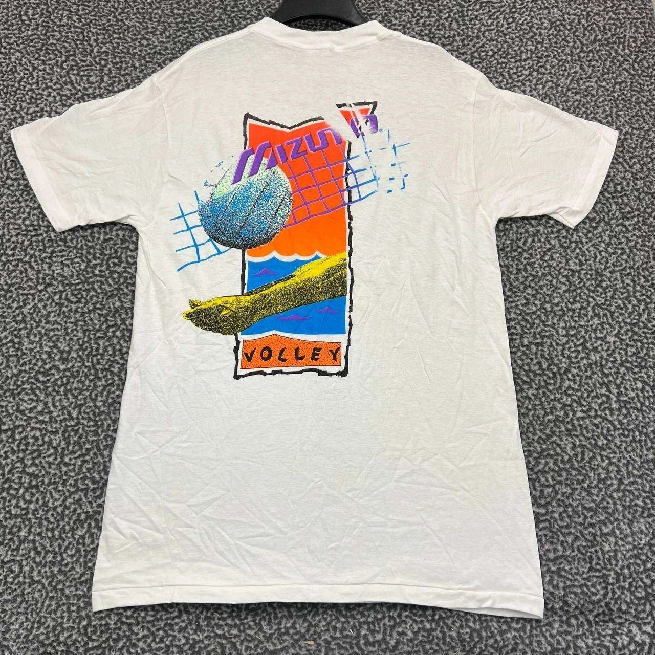 Anvil Vintage Mizuno Volleyball Shirt Men L Short Sleeve Deadstock Size US L / EU 52-54 / 3 - 1 Thumbnail