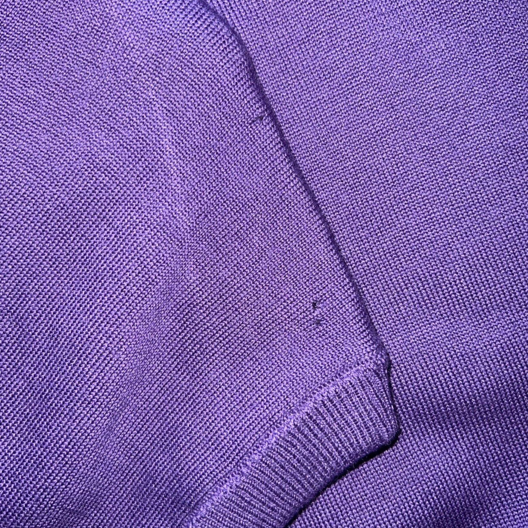 Vintage VINTAGE Kartel Wool V-Neck Sweater Vest Men L Purple Sweater, Solid, Knit Size US L / EU 52-54 / 3 - 6 Thumbnail