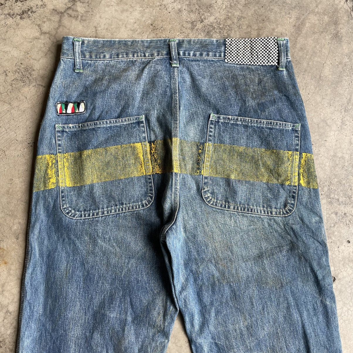 Japanese Brand × Vintage 🔥🇯🇵Vintage Stoned Washed Ripped Distress Bush Pants Jeans Size US 32 / EU 48 - 5 Thumbnail