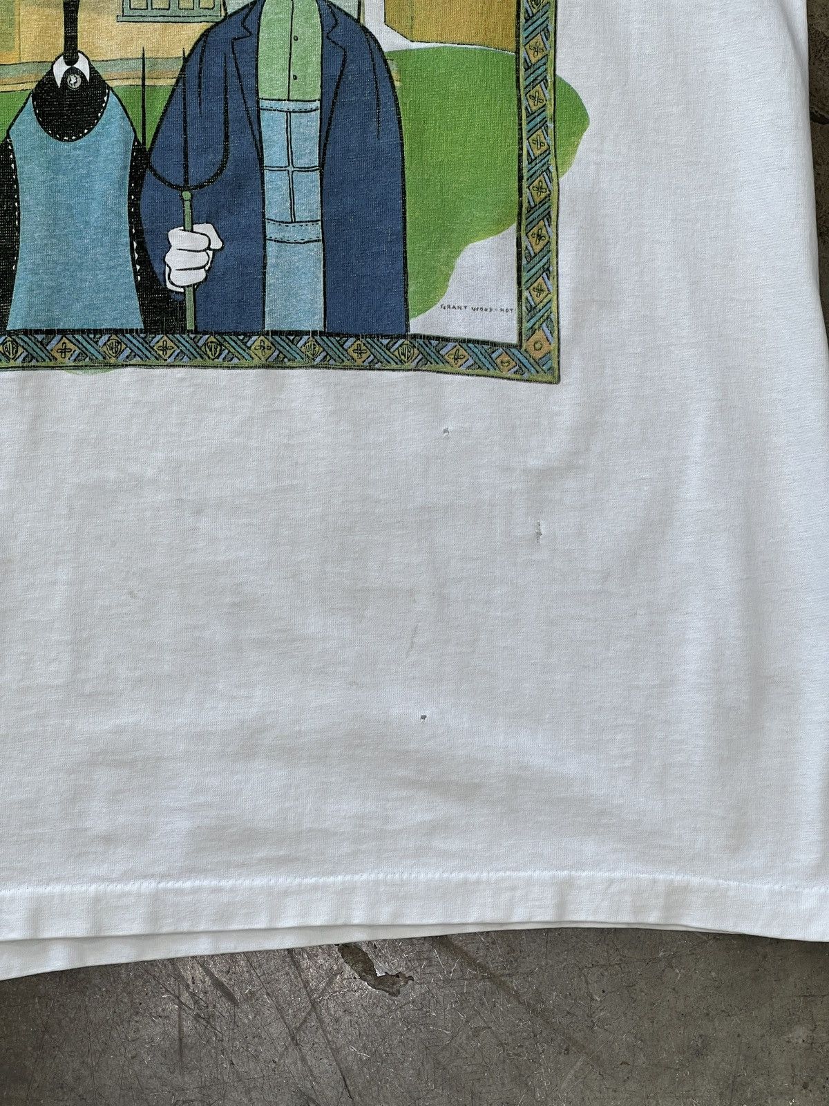 Warner Bros Vintage 90s Looney Tunes American Gothic Bugs Bunny Large Size US L / EU 52-54 / 3 - 6 Thumbnail