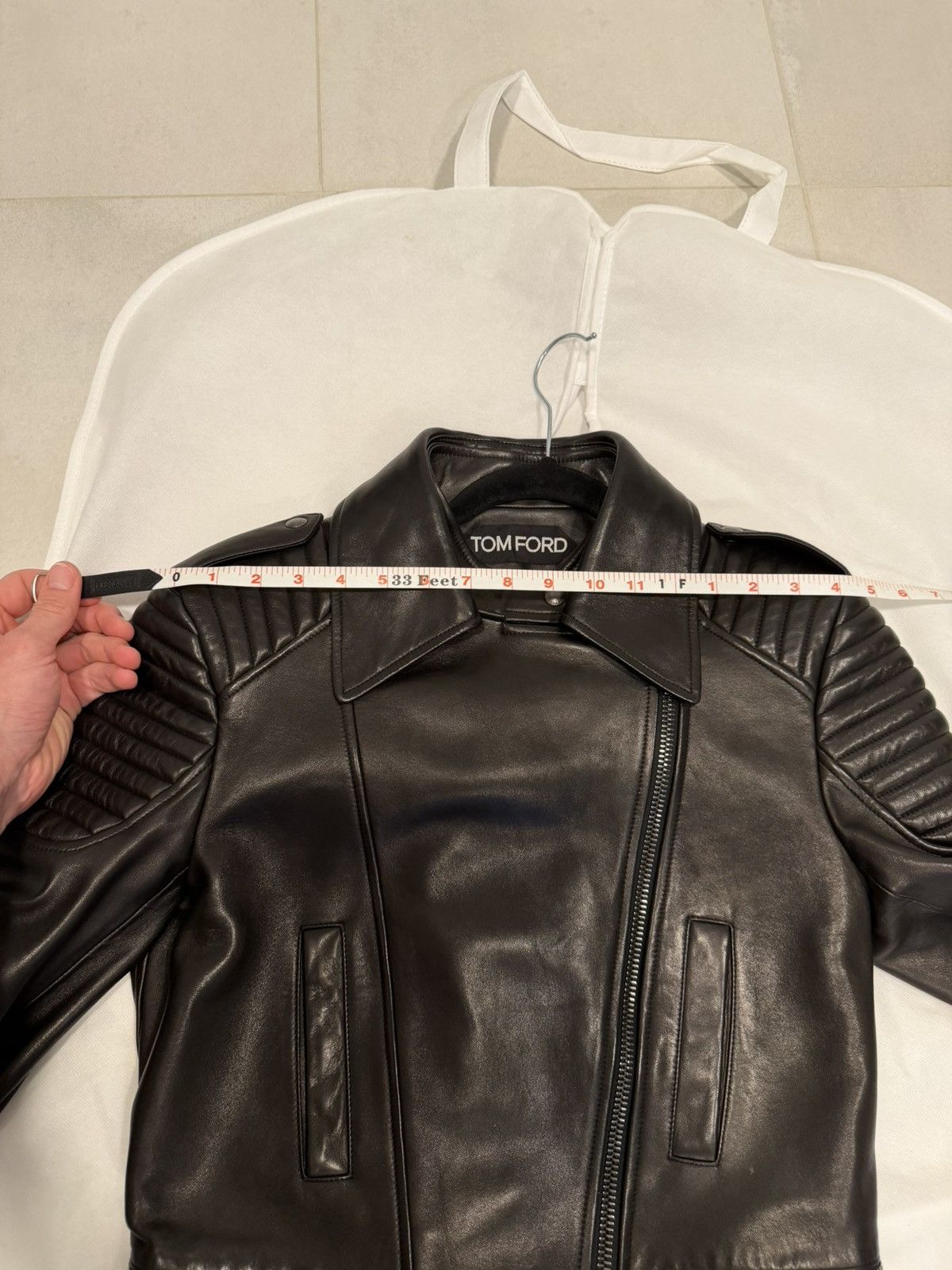Tom Ford TOM FORD Leather Jacket Sz 42 Size M / US 6-8 / IT 42-44 - 14 Thumbnail