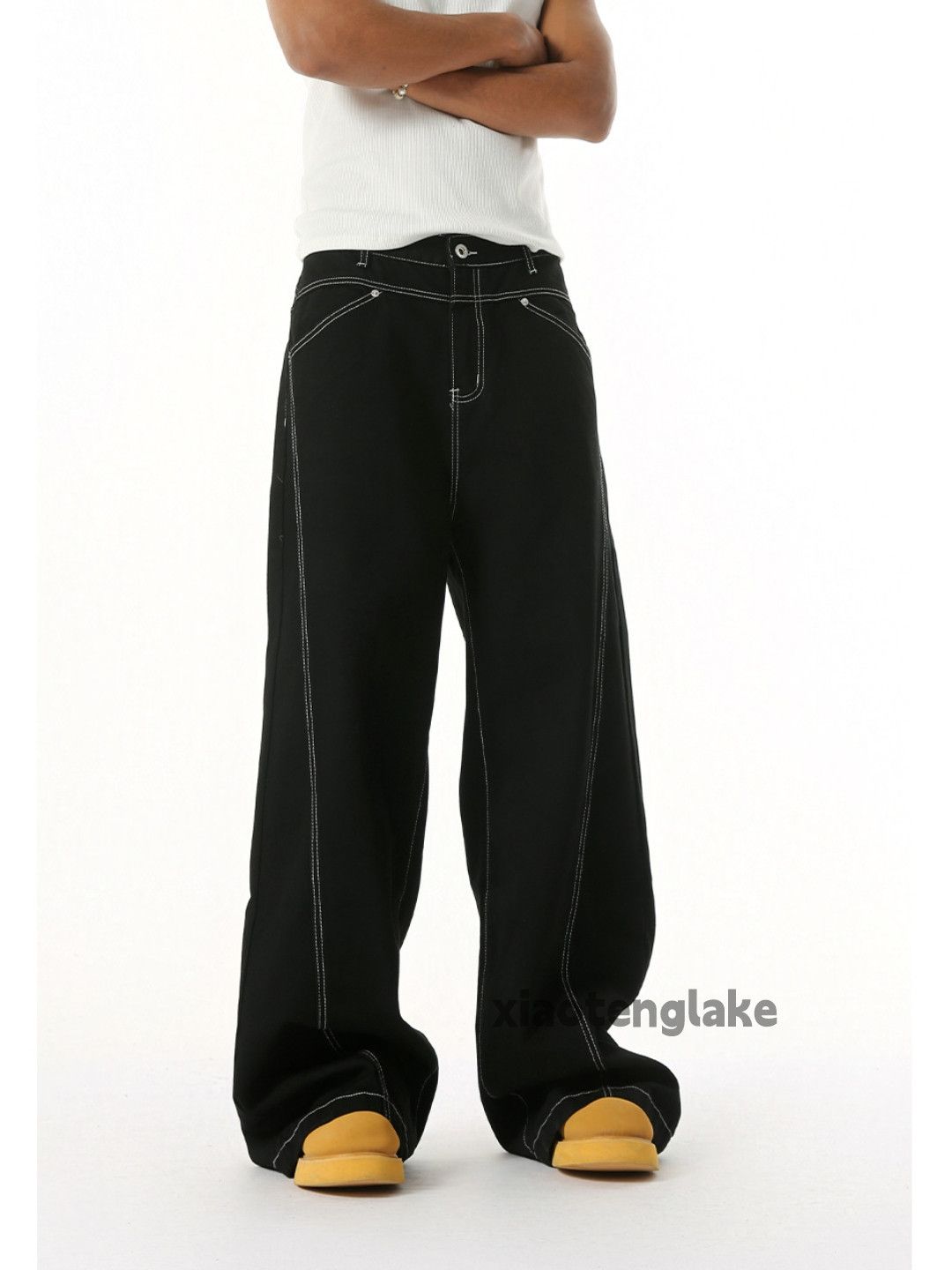 Jean xz utility loose baggy skate hiphop flared y2k jeans Size US 30 / EU 46 - 7 Thumbnail
