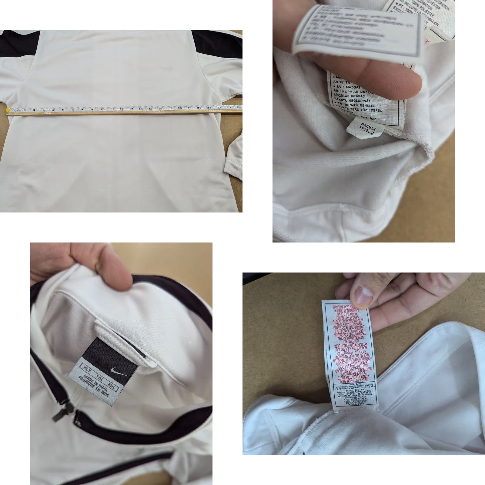 Nike Nike Track Jacket Mens Size XLT White Sport Coat of arms of Germany Vintage Noted Size US XL / EU 56 / 4 - 9 Thumbnail