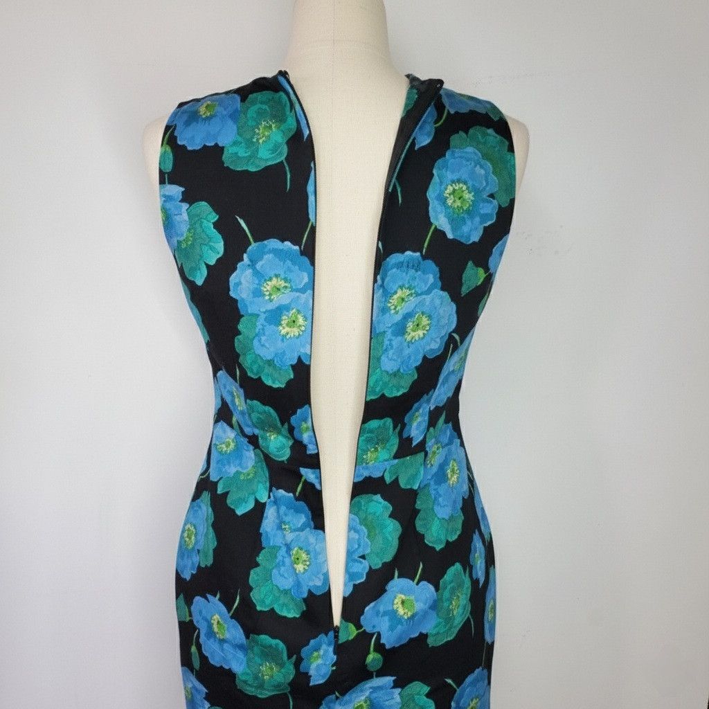 Loft Ann Taylor Loft Size M Dress 100% Cotton Floral Fitted Size M / US 6-8 / IT 42-44 - 5 Thumbnail