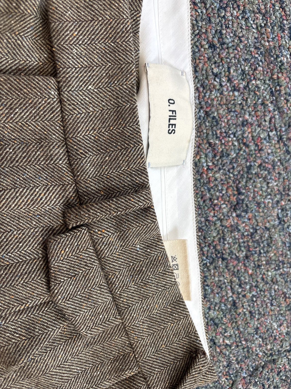 Other OFiles Double Pleated Herringbone Trousers in tobacco Size US 34 / EU 50 - 4 Thumbnail