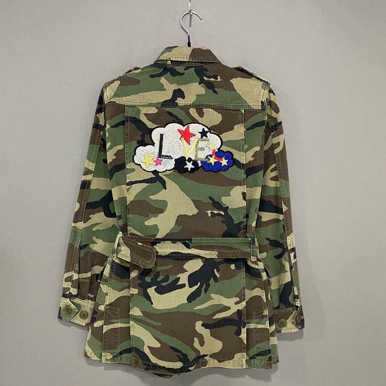 Saint Laurent Paris Saint Laurent Paris Gold thread camouflage overalls jacket Size US S / EU 44-46 / 1 - 3 Thumbnail