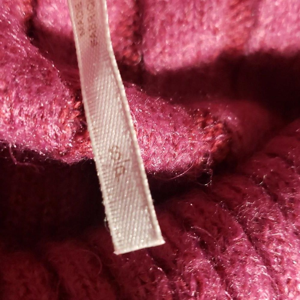 Free People CT775 Free People Ladies Burgundy Heavy Cowl Neck Sweater Size S / US 4 / IT 40 - 7 Thumbnail