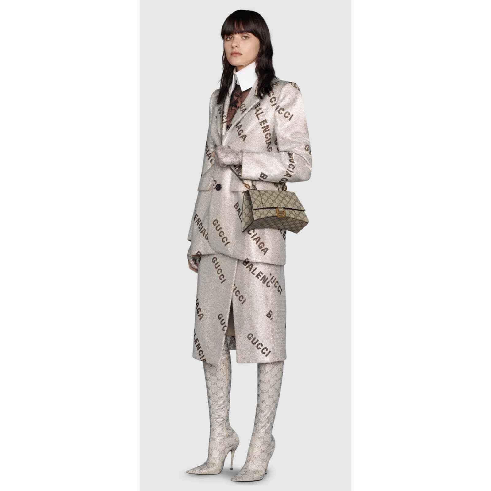 Gucci X Balenciaga Hourglass Hacker Aria Top Handle Bag