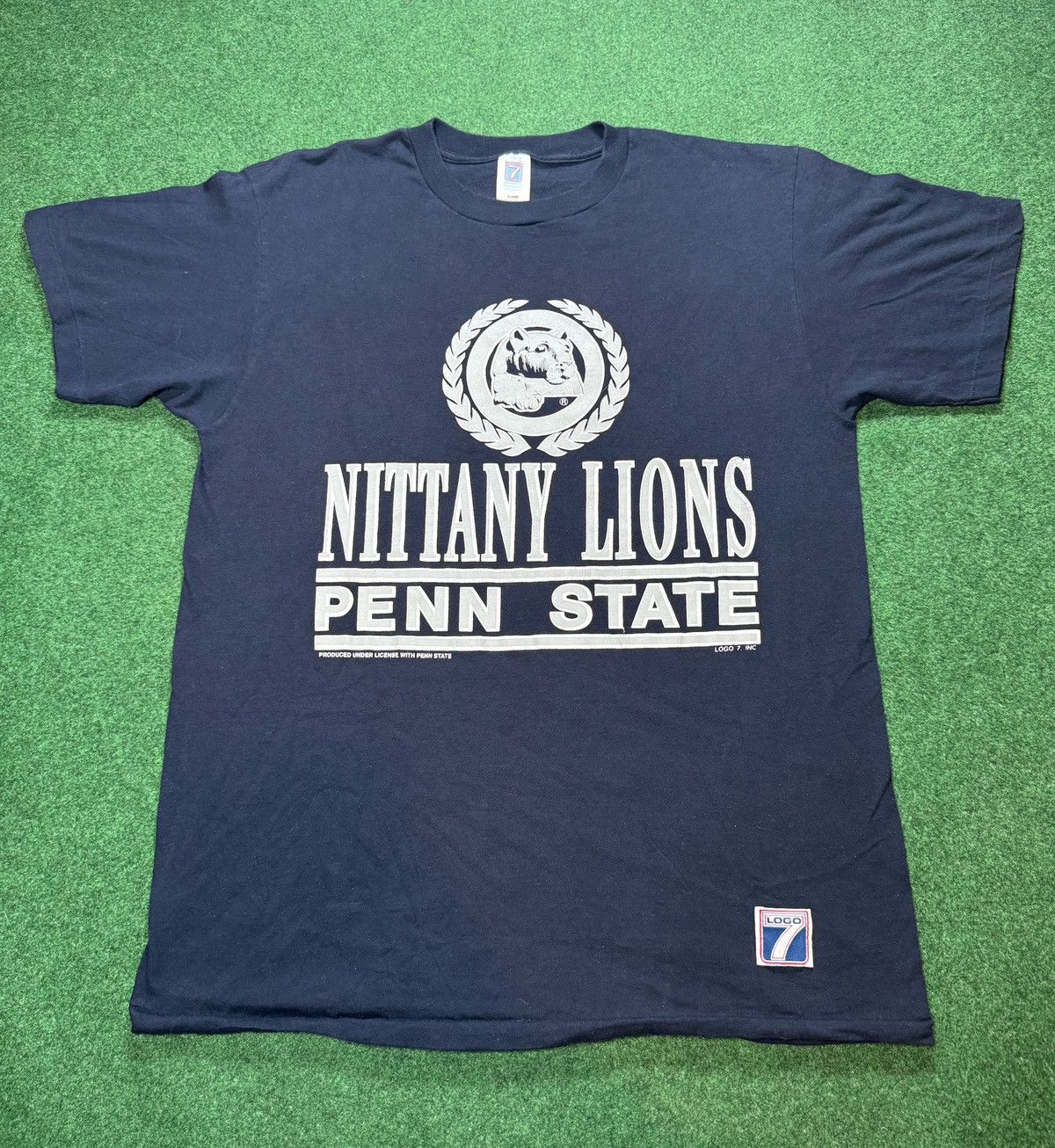 Logo 7 × NCAA × Vintage Vintage 90s Penn State Nittany Lions NCAA Logo 7 T Shirt Size US XL / EU 56 / 4 - 1 Thumbnail