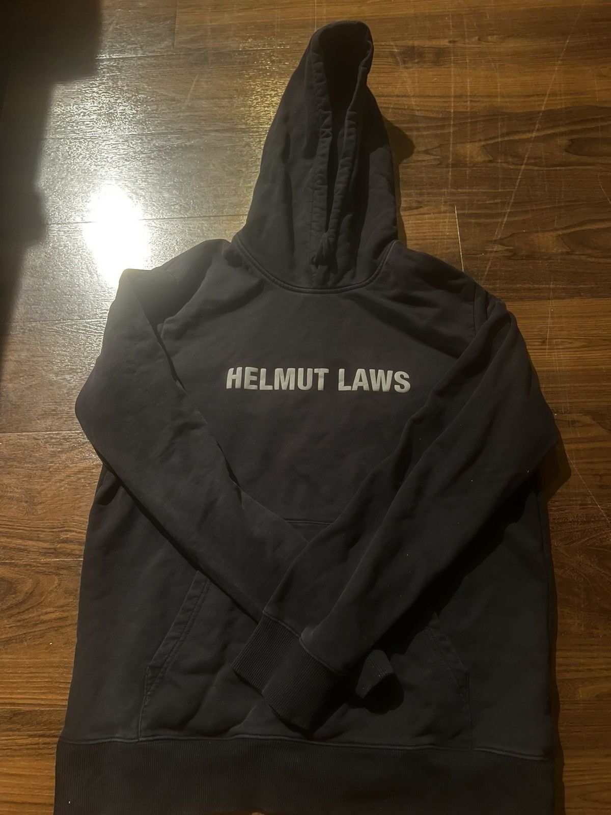 image of Helmut Lang Helmut Laws Hoodie in Black, Men's (Size Medium)