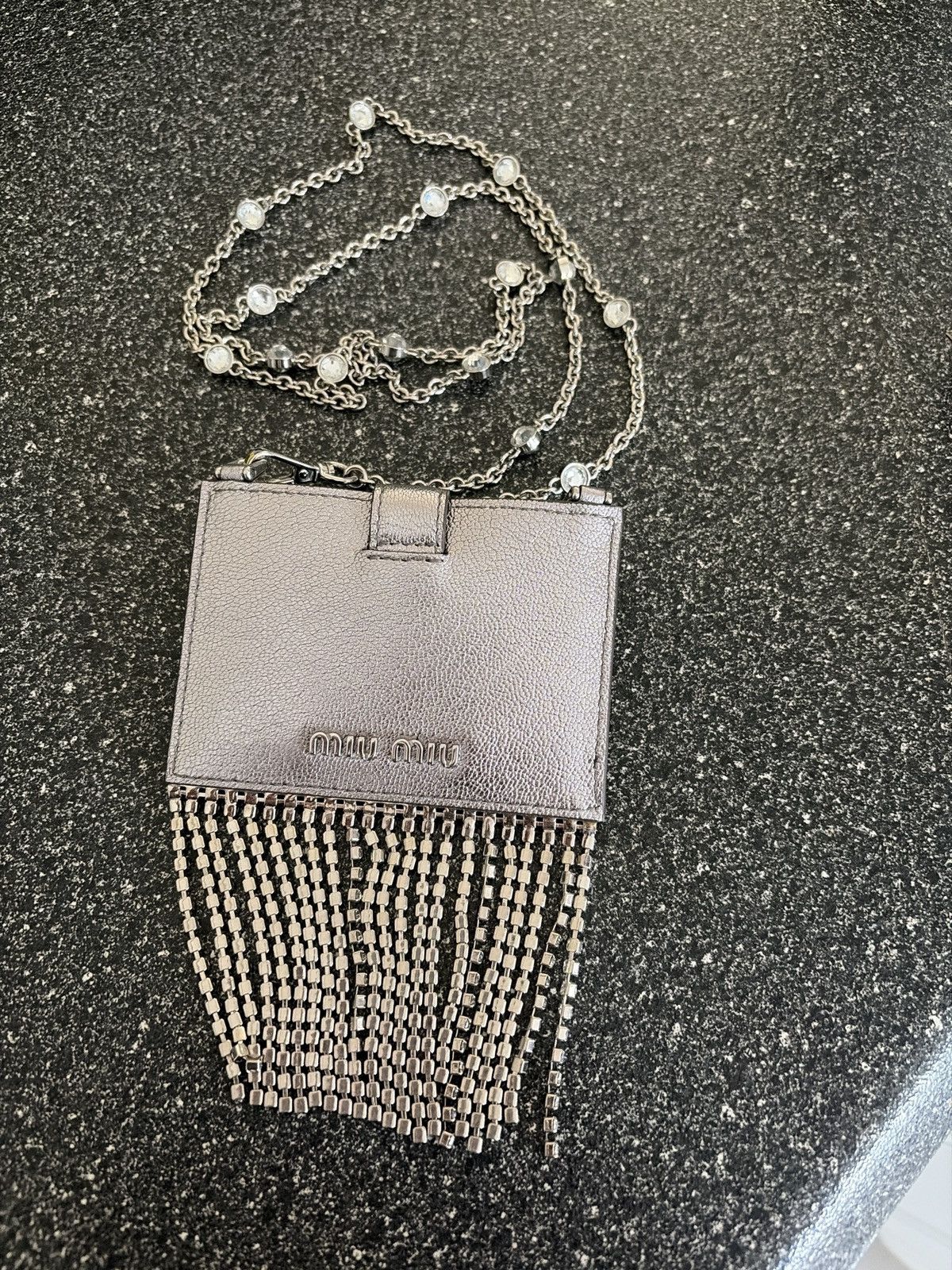Miu Miu Miu Miu Crystal Leather Over the Shoulder bag Size ONE SIZE - 2 Thumbnail