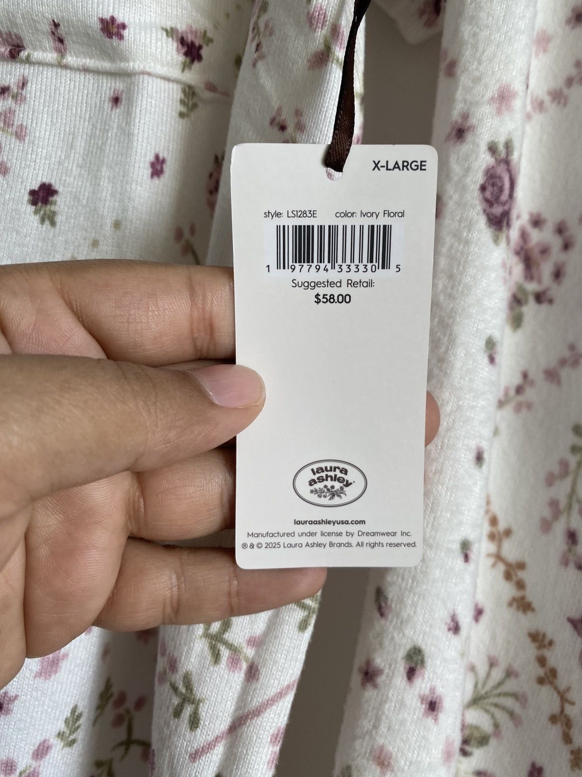 Laura Ashley Laura Ashley Women 2PC Pajamas Set Floral Size XL NWT Size ONE SIZE - 7 Thumbnail