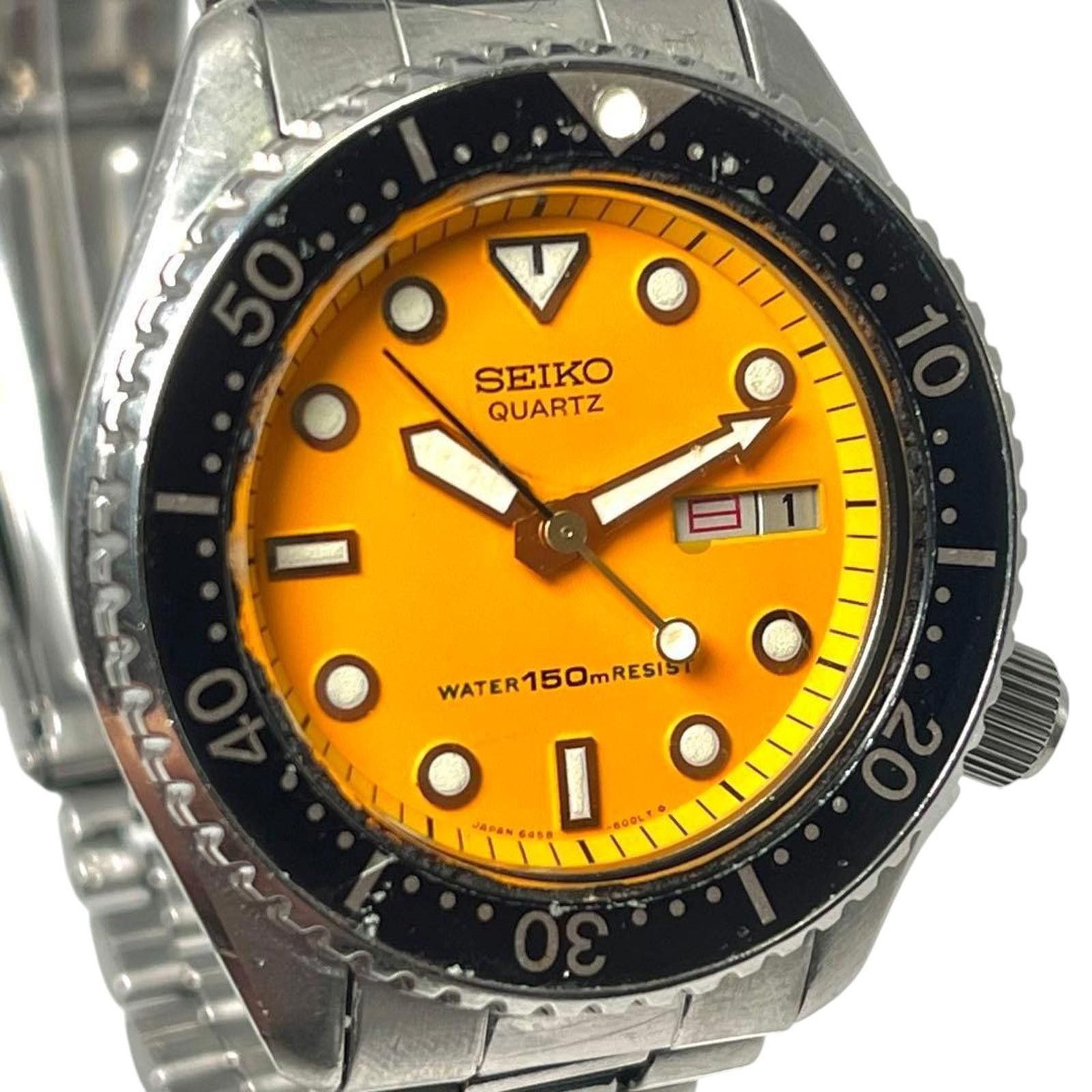 Seiko Seiko - Men's Quartz Wristwatch with Orange Dial Size ONE SIZE - 4 Thumbnail