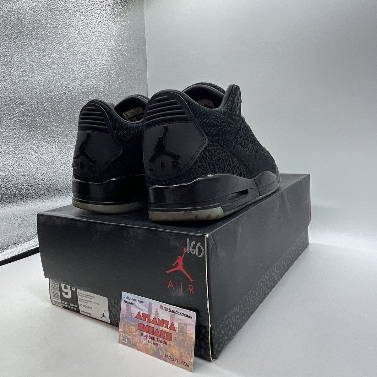 Jordan Brand Air Jordan 3 black Size US 9.5 / EU 42-43 - 5 Thumbnail
