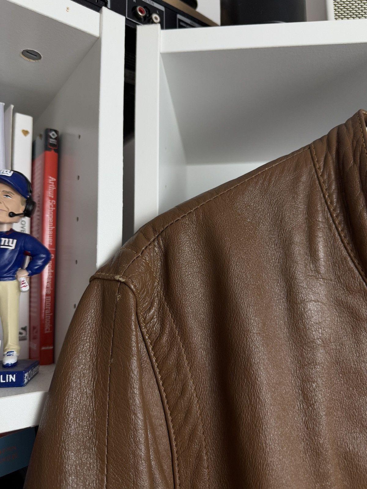 Issey Miyake × Japanese Brand Vintage 80s Issey Miyake leather bomber jacket M archive rare Size US M / EU 48-50 / 2 - 9 Thumbnail