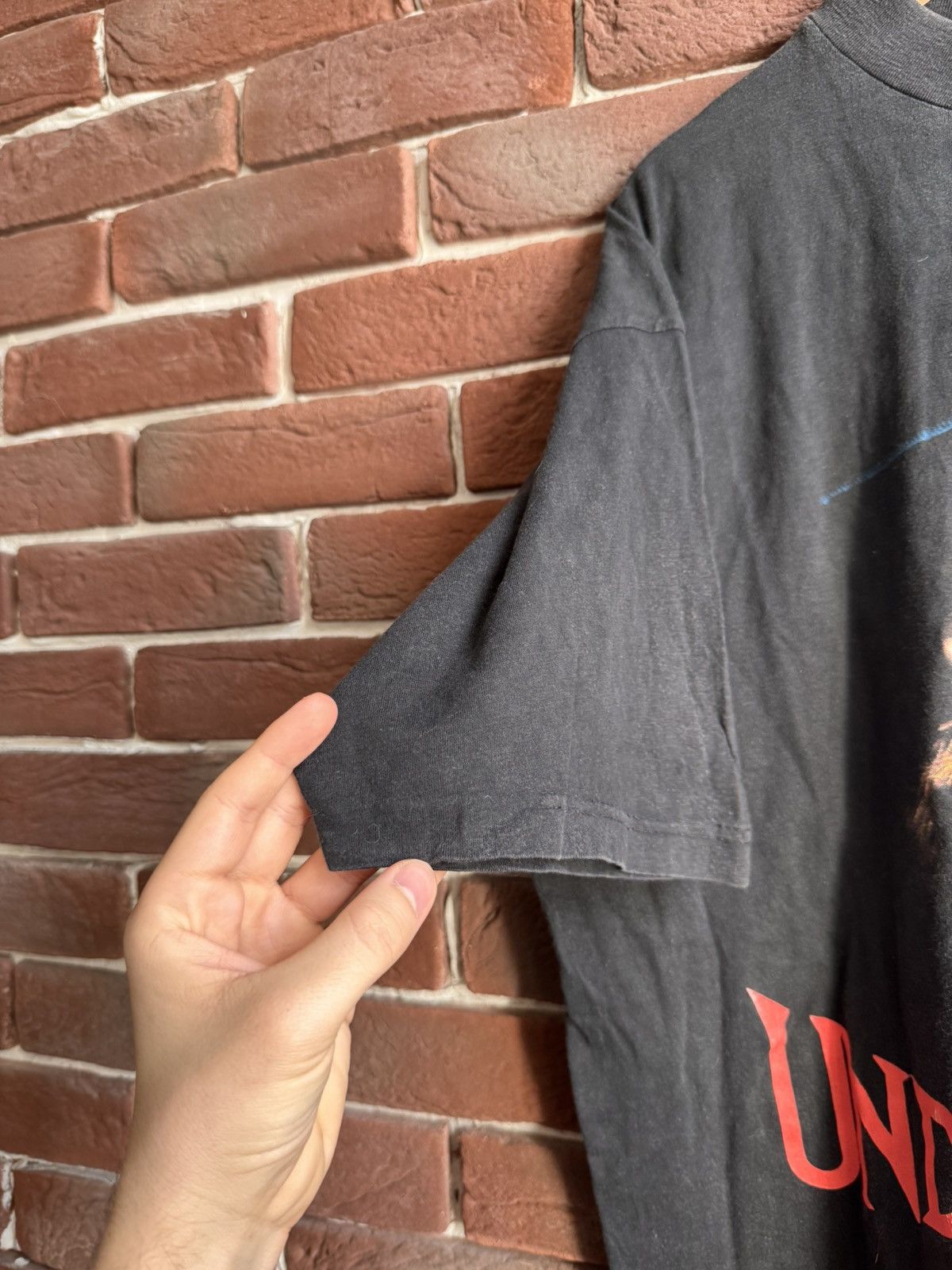 Vintage Vintage The Undertaker t shirt 1993 WWF 90s WWE wrestling L Size US XL / EU 56 / 4 - 8 Thumbnail