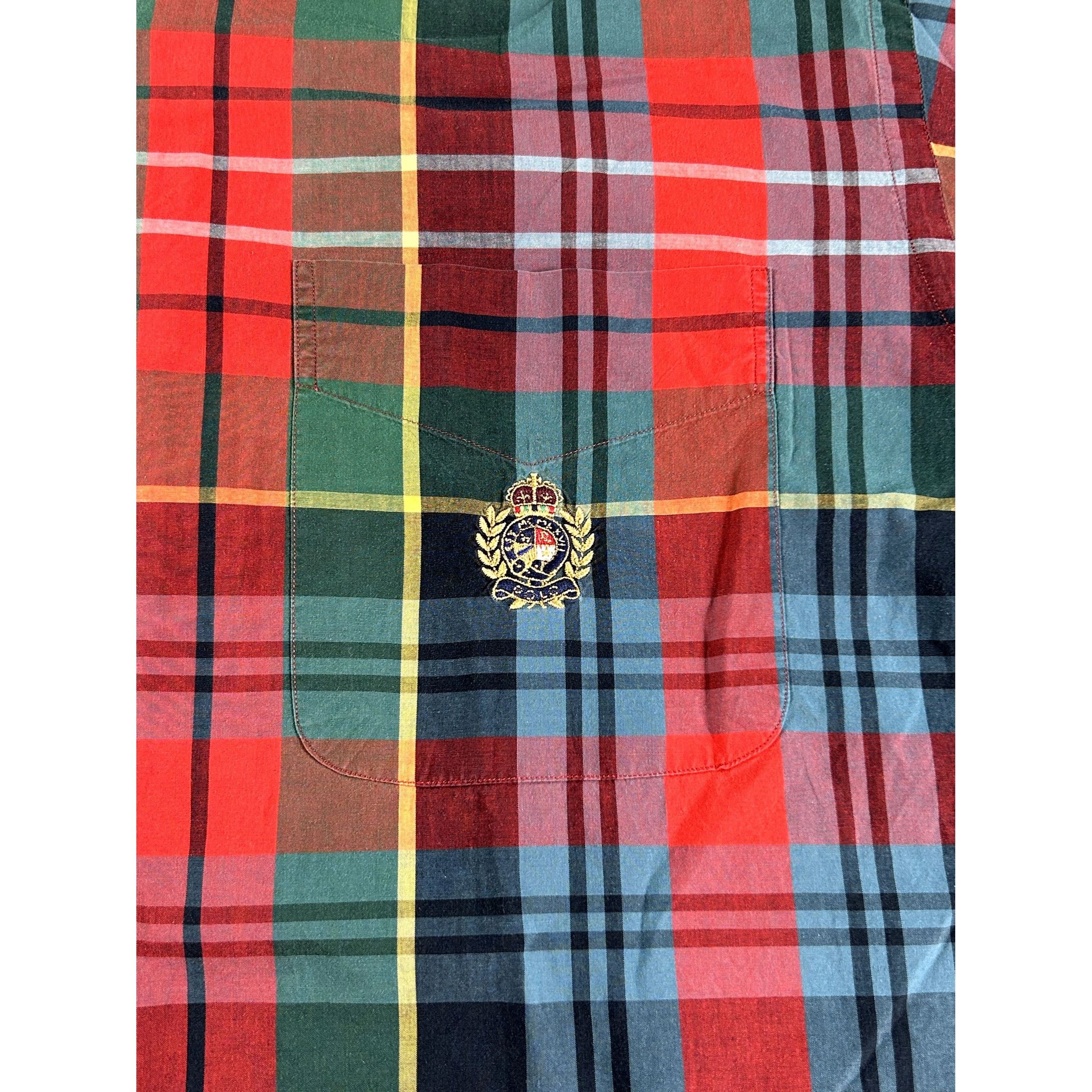 Ralph Lauren Ralph Lauren Red & Green Plaid Long Sleeve Button Down Shirt Size US L / EU 52-54 / 3 - 3 Thumbnail