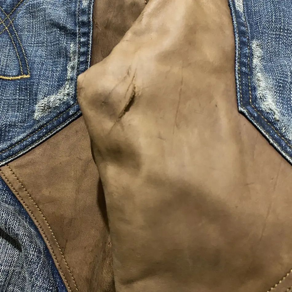 Japanese Brand Saxlanter Flared Jeans Washed Straigh Cut Size US 30 / EU 46 - 5 Thumbnail