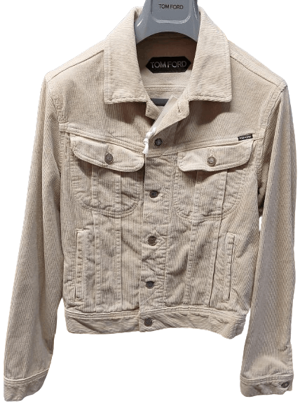 Tom Ford o1loc1c0824 DJI001 Denim Jacket in Stone Size US S / EU 44-46 / 1 - 1 Thumbnail