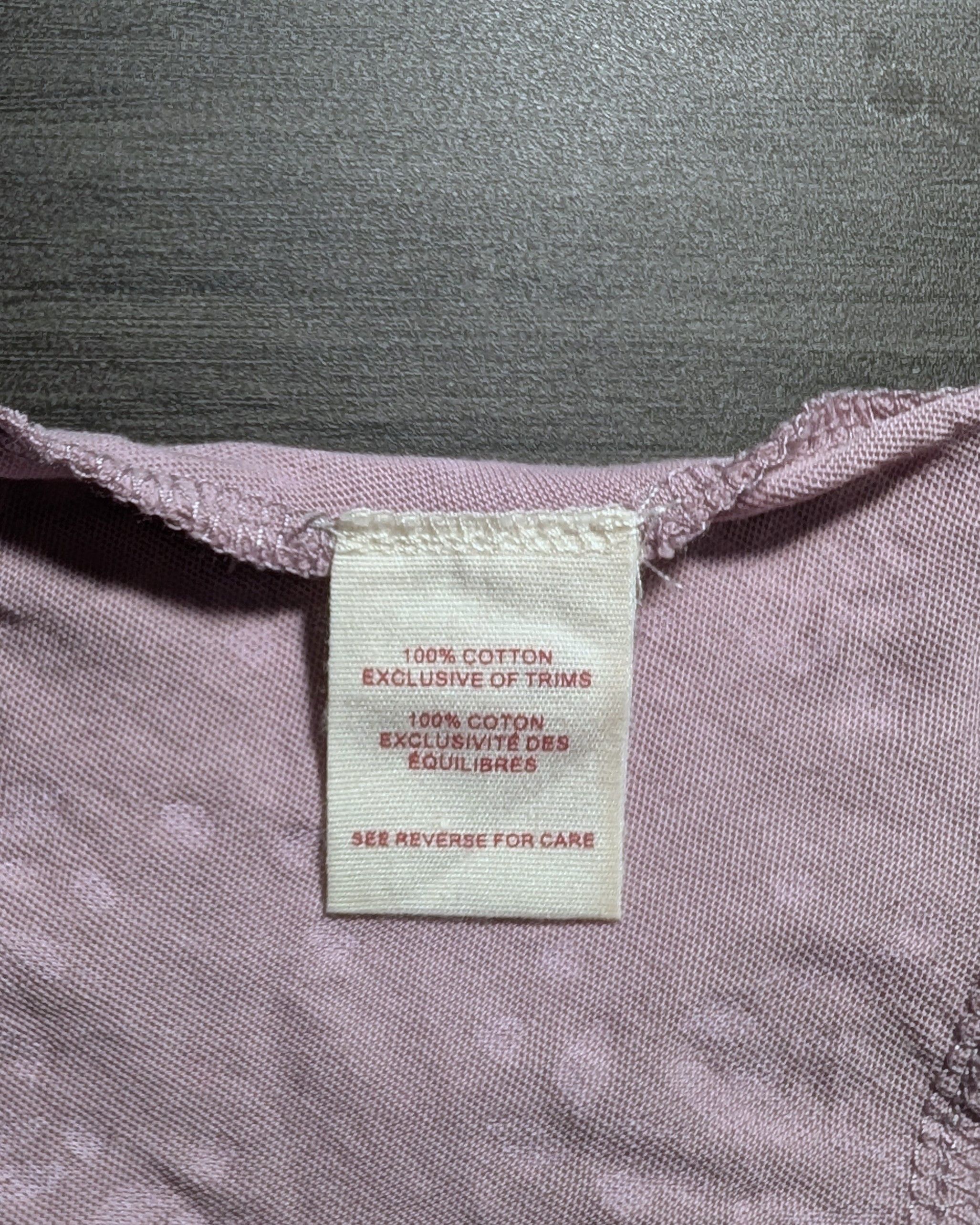 Free People Free People Floral Pink Tank Top Beaded Collar Lace Straps Size XS / US 0-2 / IT 36-38 - 8 Thumbnail