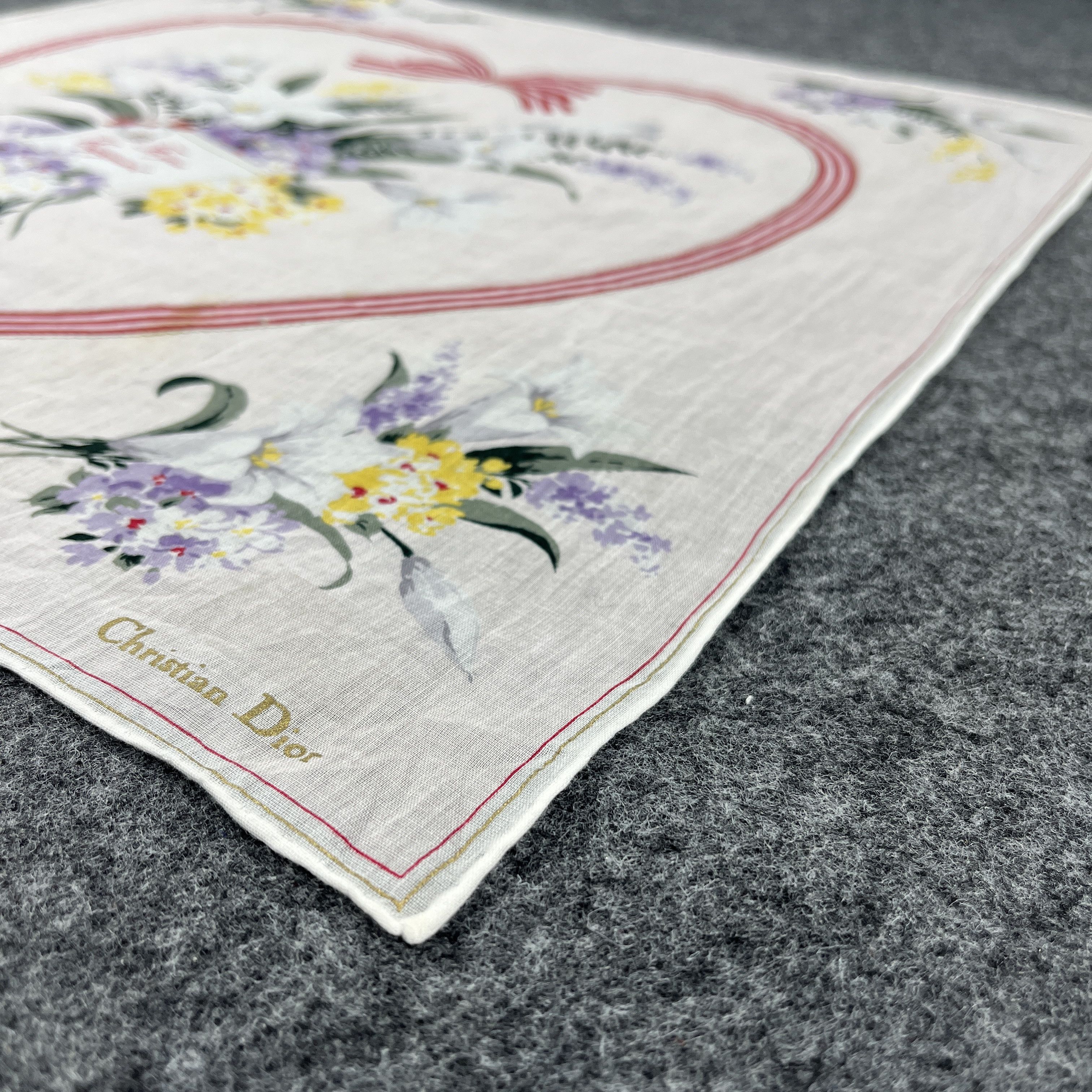 Vintage Christian Dior Handkerchief / Bandana / Neckerchief B138 Size ONE SIZE - 7 Thumbnail