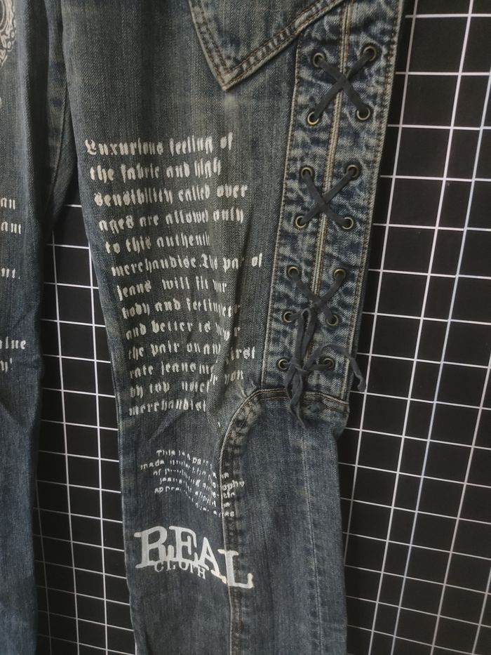 Japanese Brand Japanese Brand Denim Inspired By Chrome Hearts Jeans Size US 34 / EU 50 - 4 Thumbnail