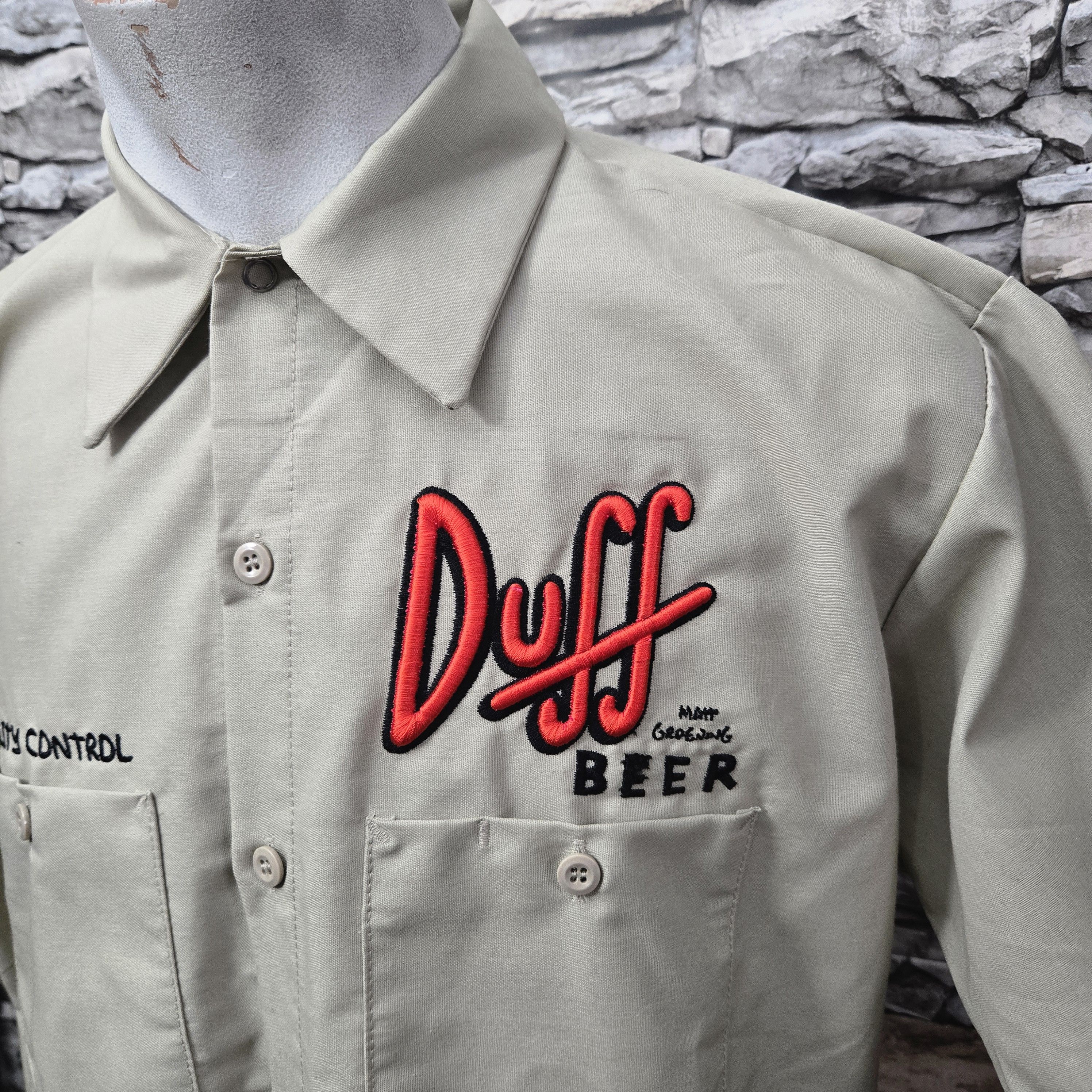 Universal Studios Universal Studio Duff Beer Men's Button Down Shirt XL Beige Size US XL / EU 56 / 4 - 3 Thumbnail