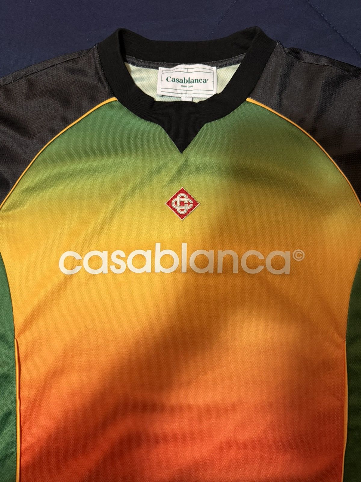 Casablanca Casablanca gradient short sleeve football shirt Size US XL / EU 56 / 4 - 5 Thumbnail