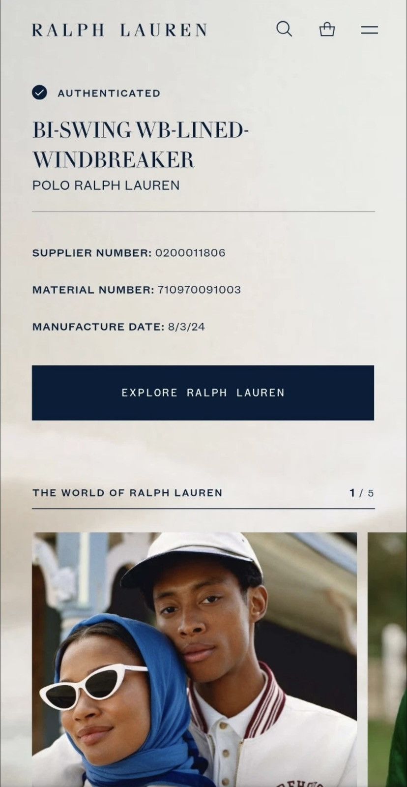 Ralph Lauren Ralph Lauren Bi-Swing Jacket Lined Windbreaker Chinstrap Size US L / EU 52-54 / 3 - 9 Thumbnail